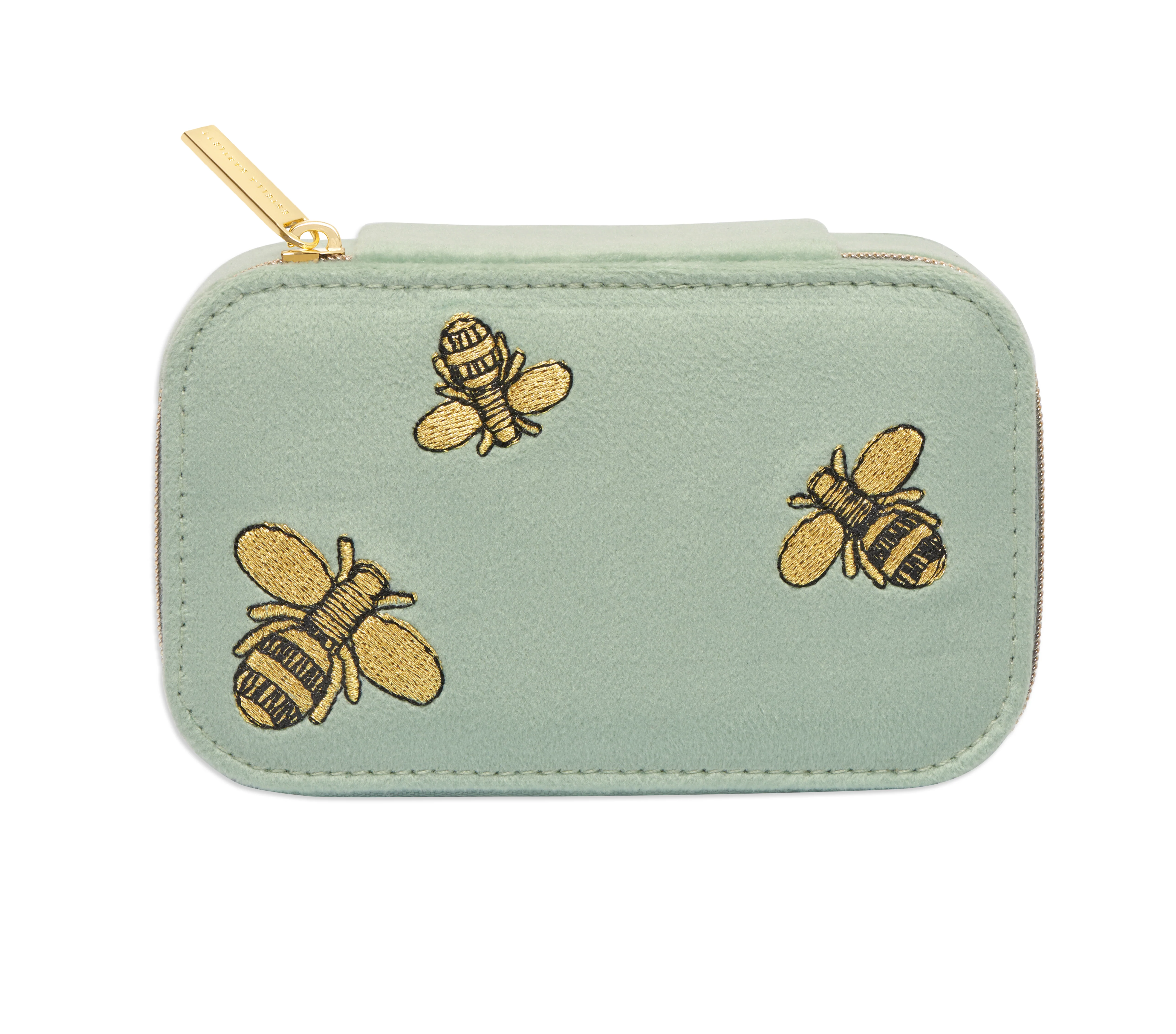 Embroidered Bees Mini Jewellery Box - Image 3