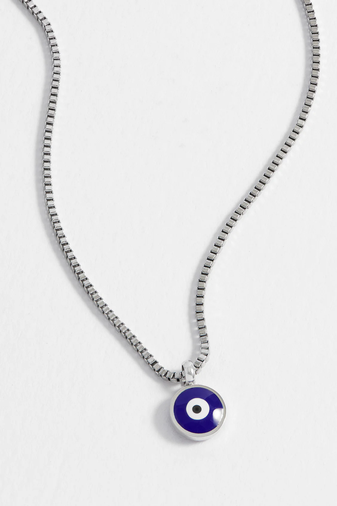 Men's Enamel Evil Eye Necklace - Image 4