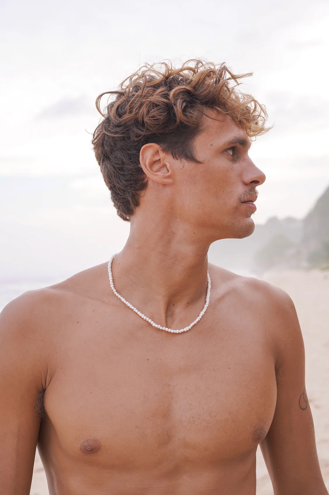 Men's Pearl Necklace - Image 5