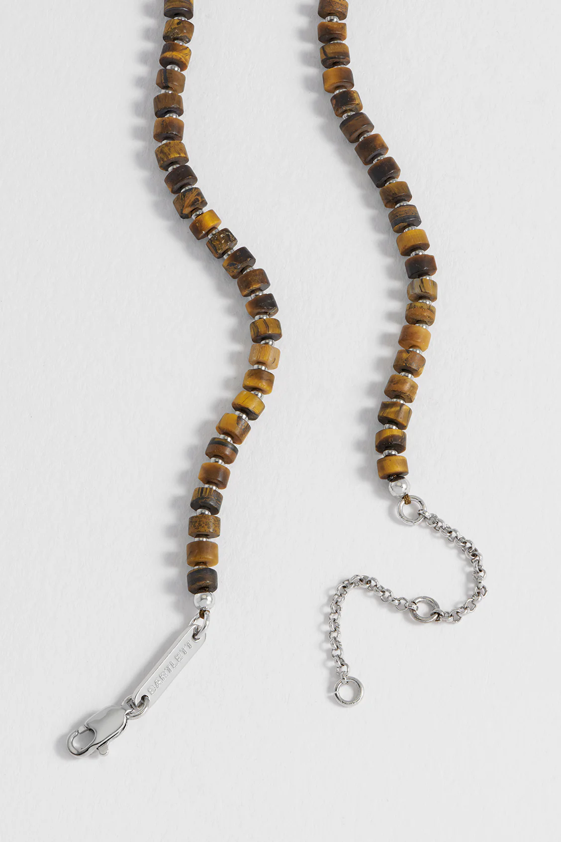 Men's Gemstone Rondelle Necklace - Image 4