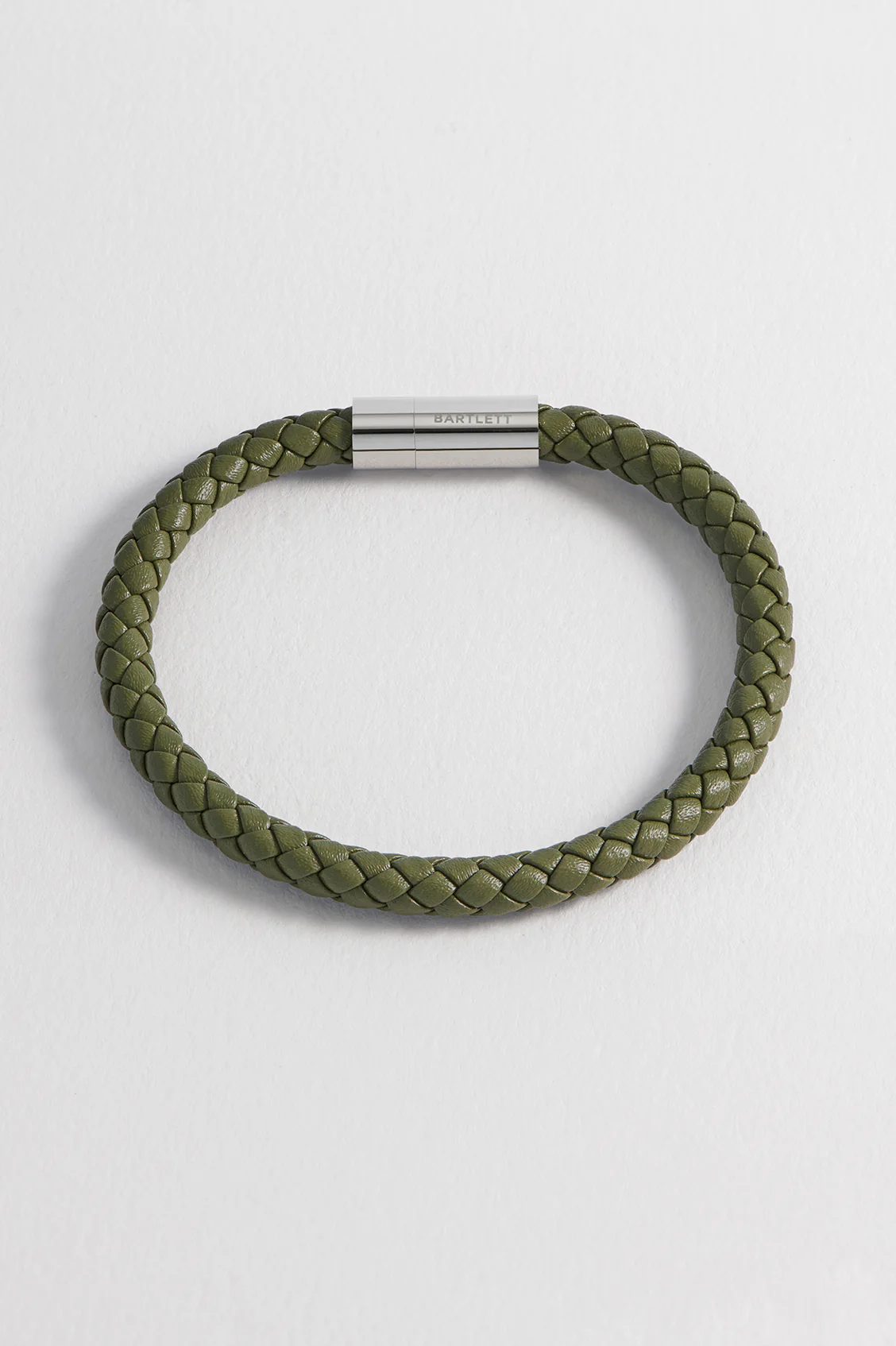 Men's Leather Single Plaited Wrap Bracelet