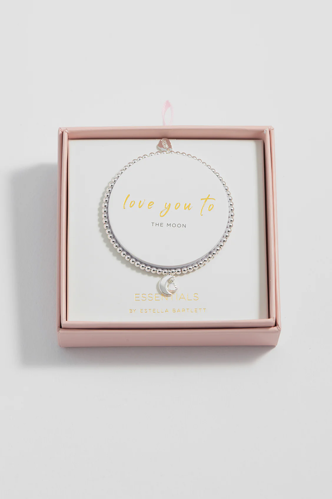 Moon & Heart Stretch Bracelet - Image 2