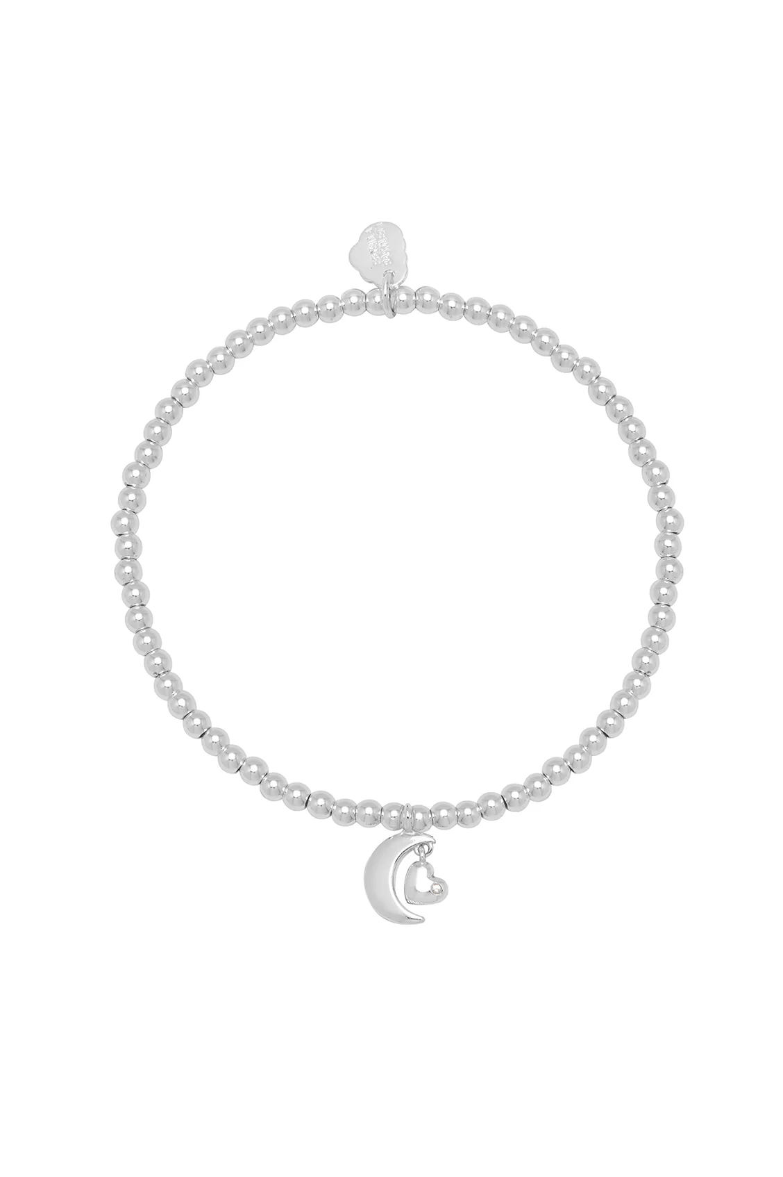 Moon & Heart Stretch Bracelet - Image 3