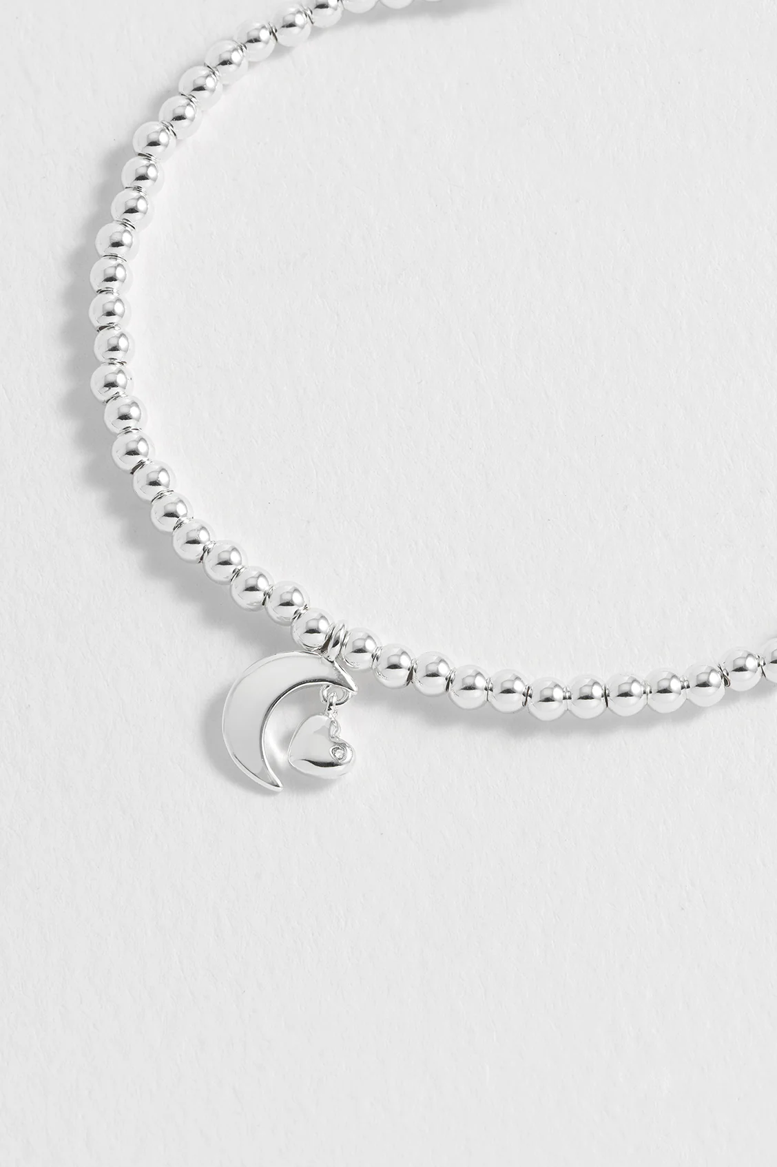 Moon & Heart Stretch Bracelet - Image 4