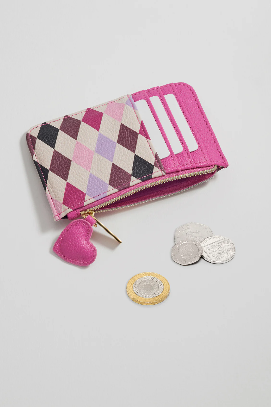Harlequin Print Card Purse - Image 2