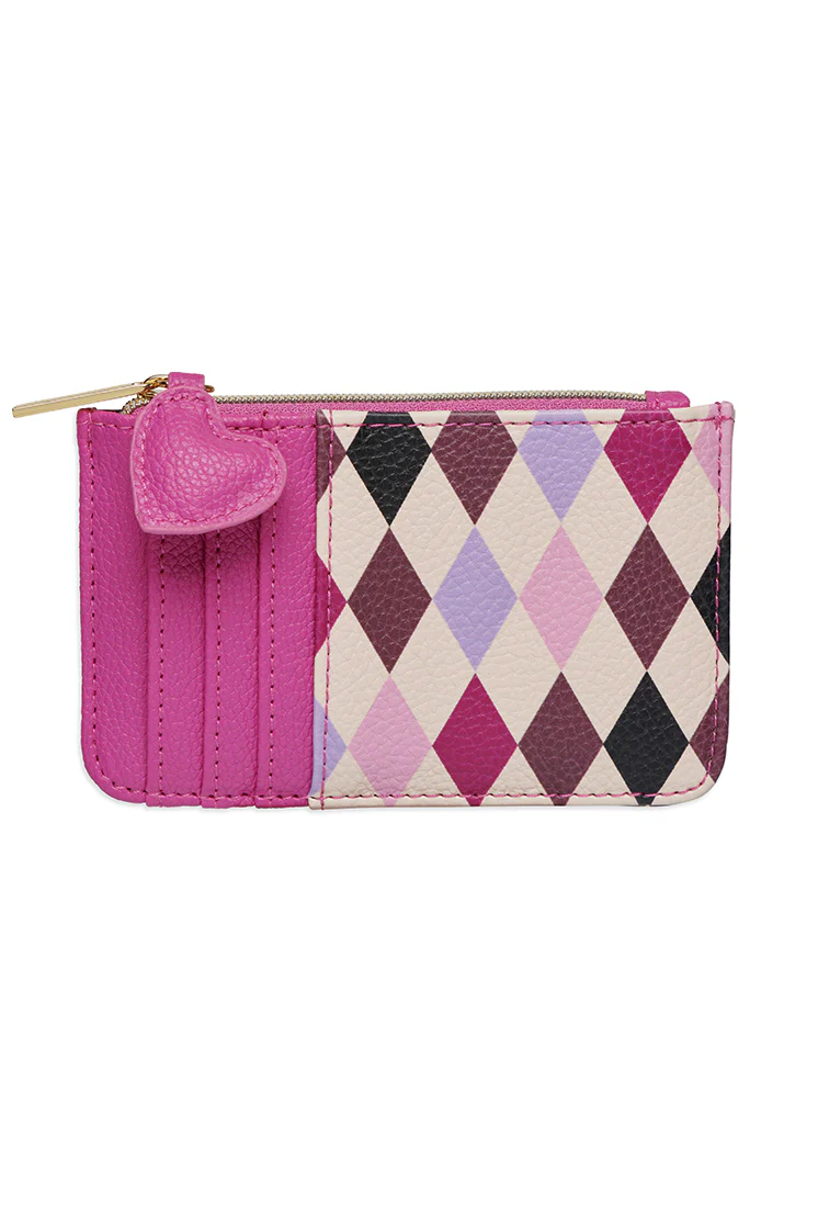 Harlequin Print Card Purse - Image 6