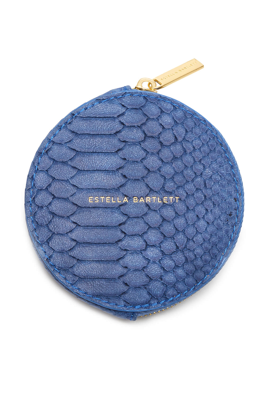 Navy Snake Effect Circle Coin Purse - Image 3