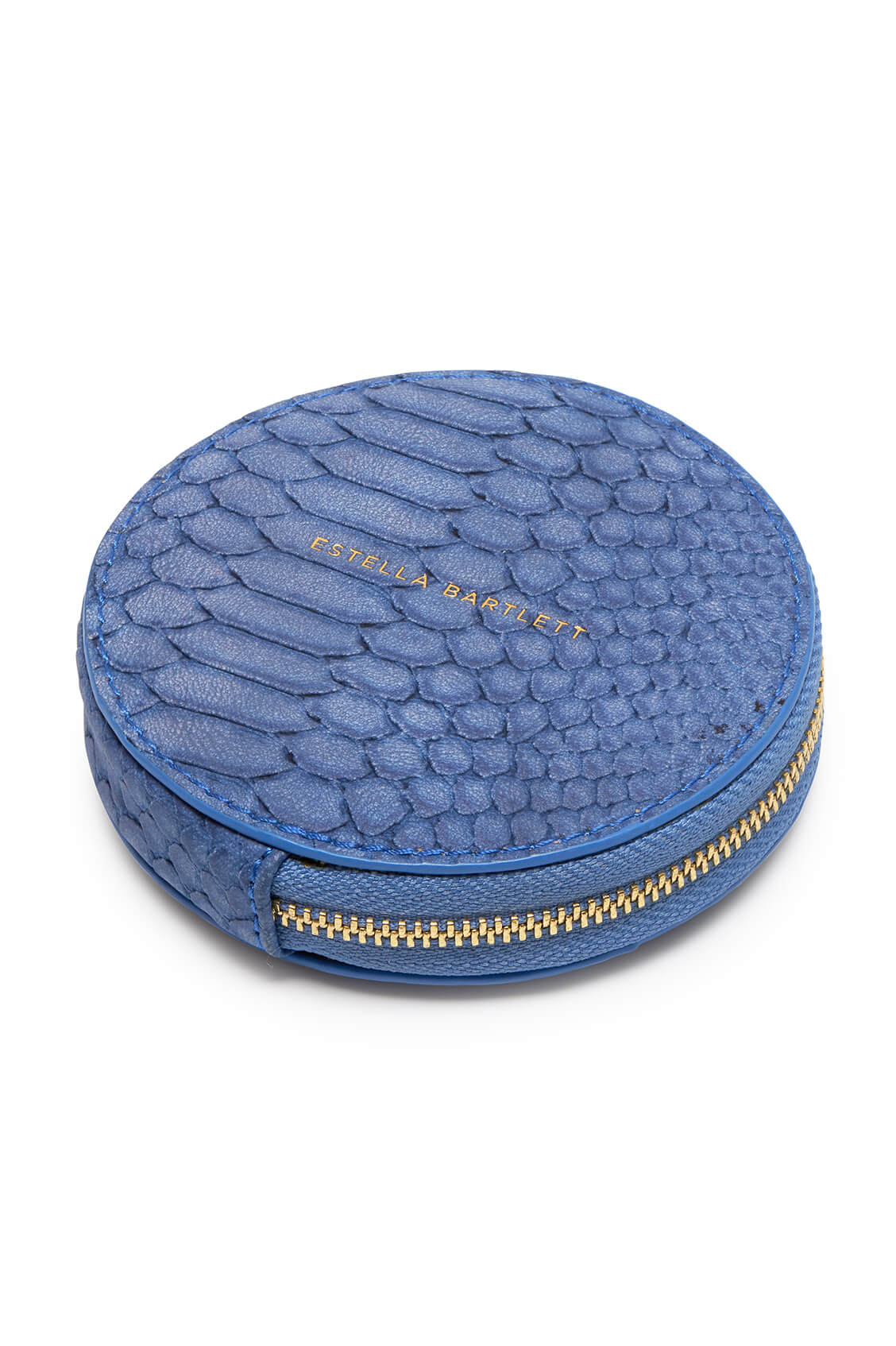 Navy Snake Effect Circle Coin Purse - Image 6