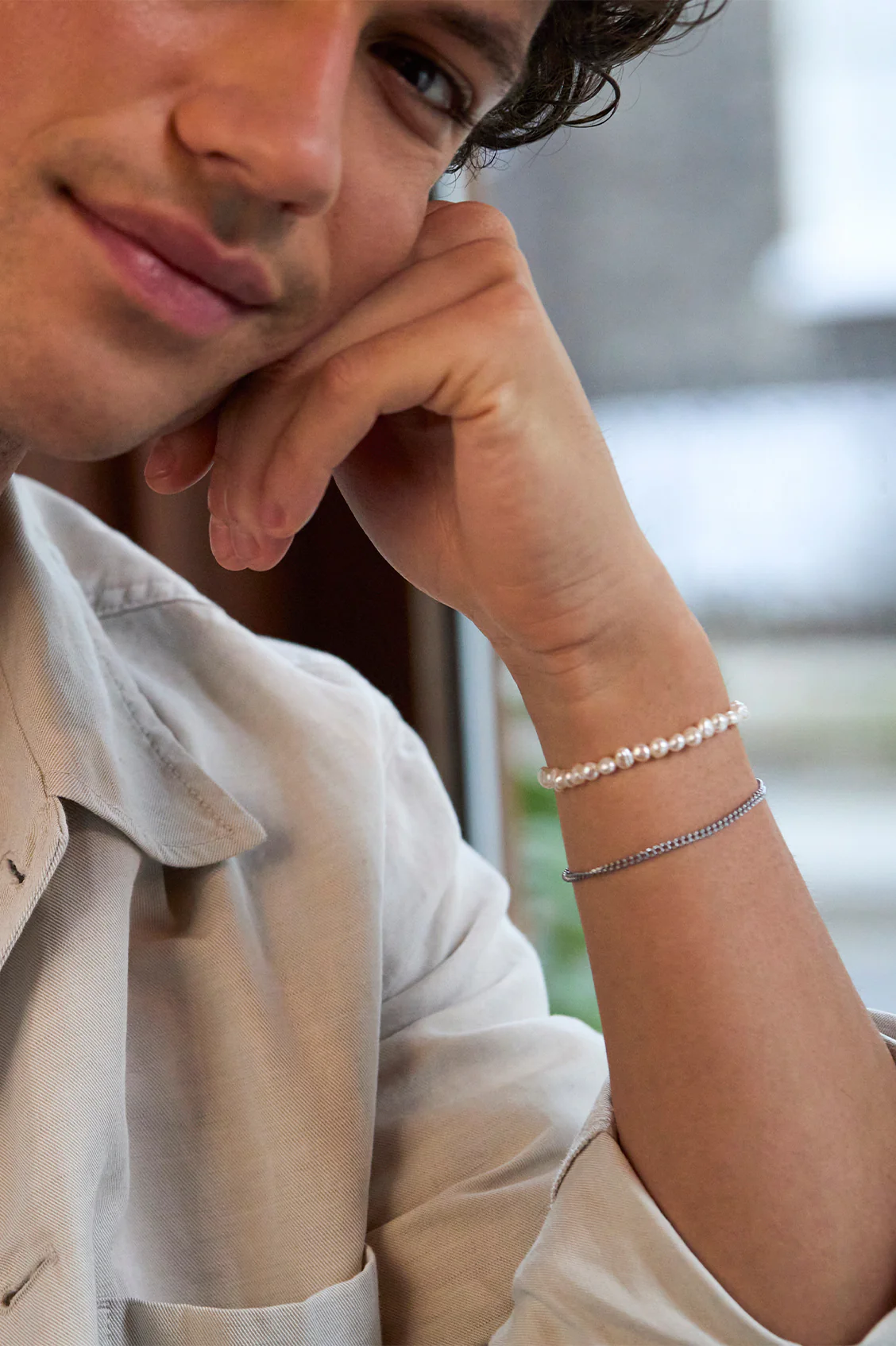 Men's Pearl Bracelet - Image 2