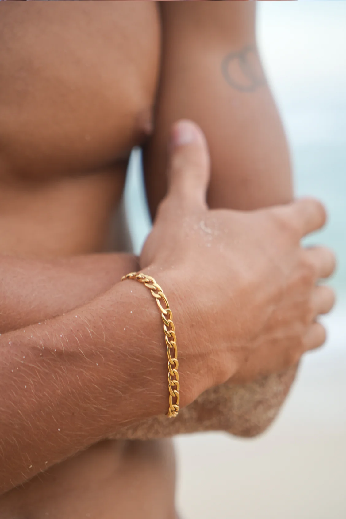 Men's Figaro Chain Bracelet - Image 2