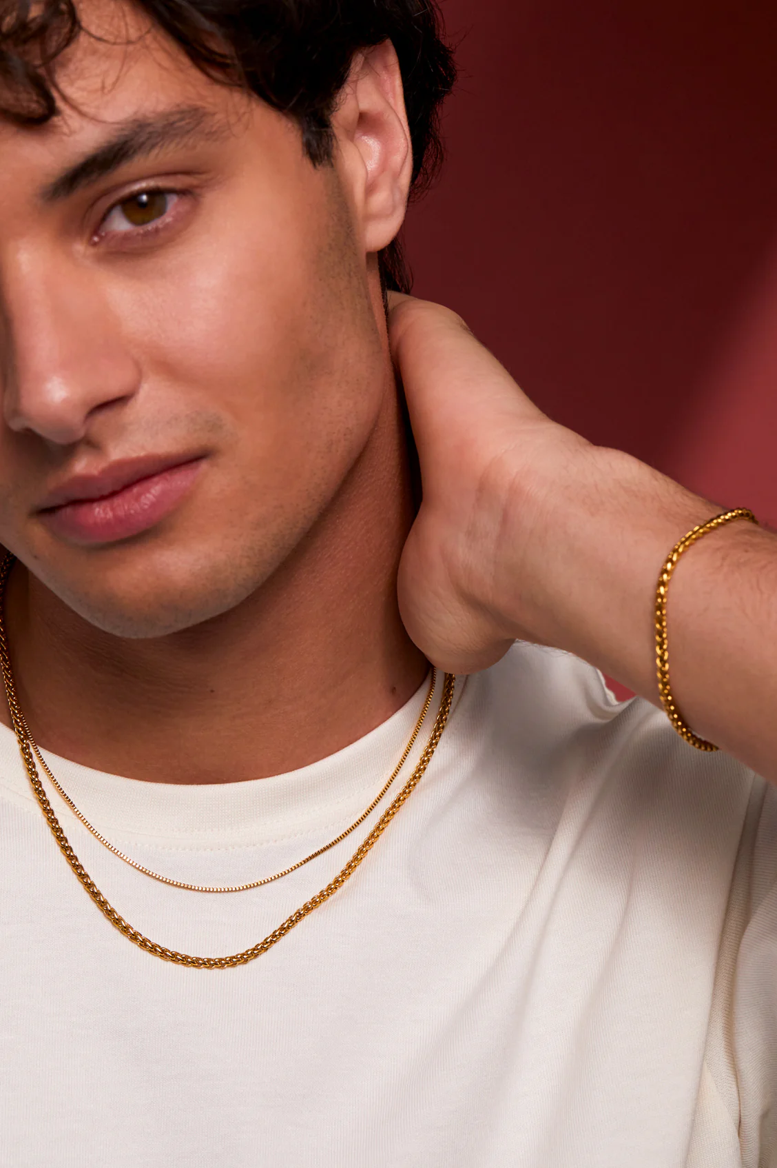 Men's Spiga Chain Necklace - Image 2