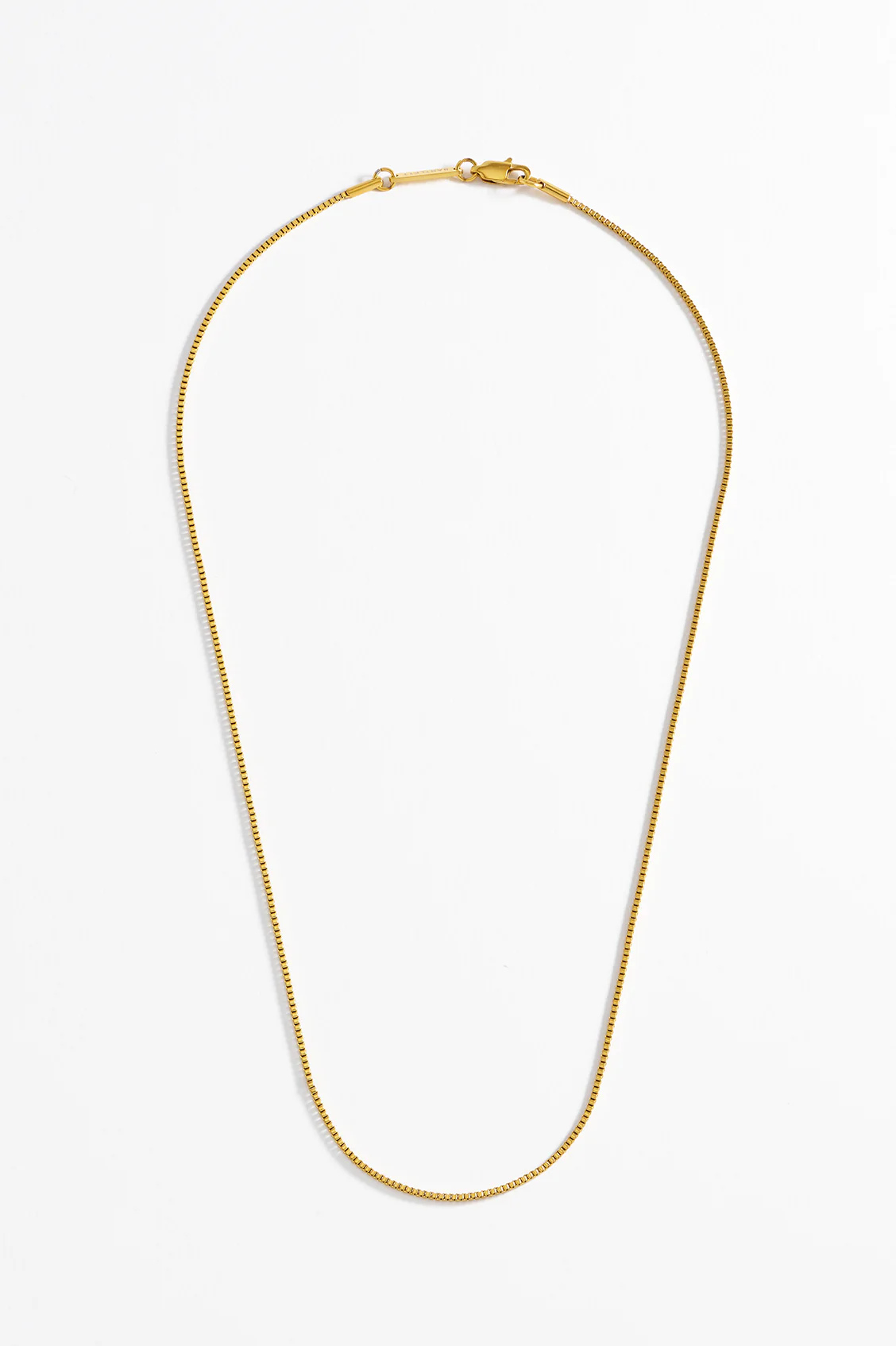 Men's Thin Box Chain Necklace - Image 4