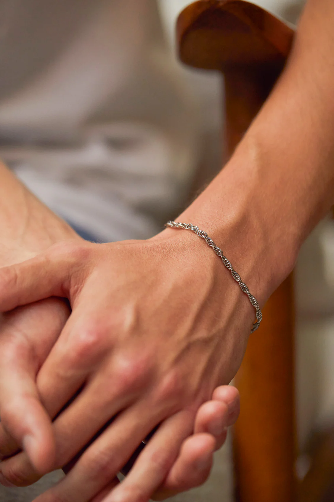 Men's Rope Chain Bracelet - Image 2