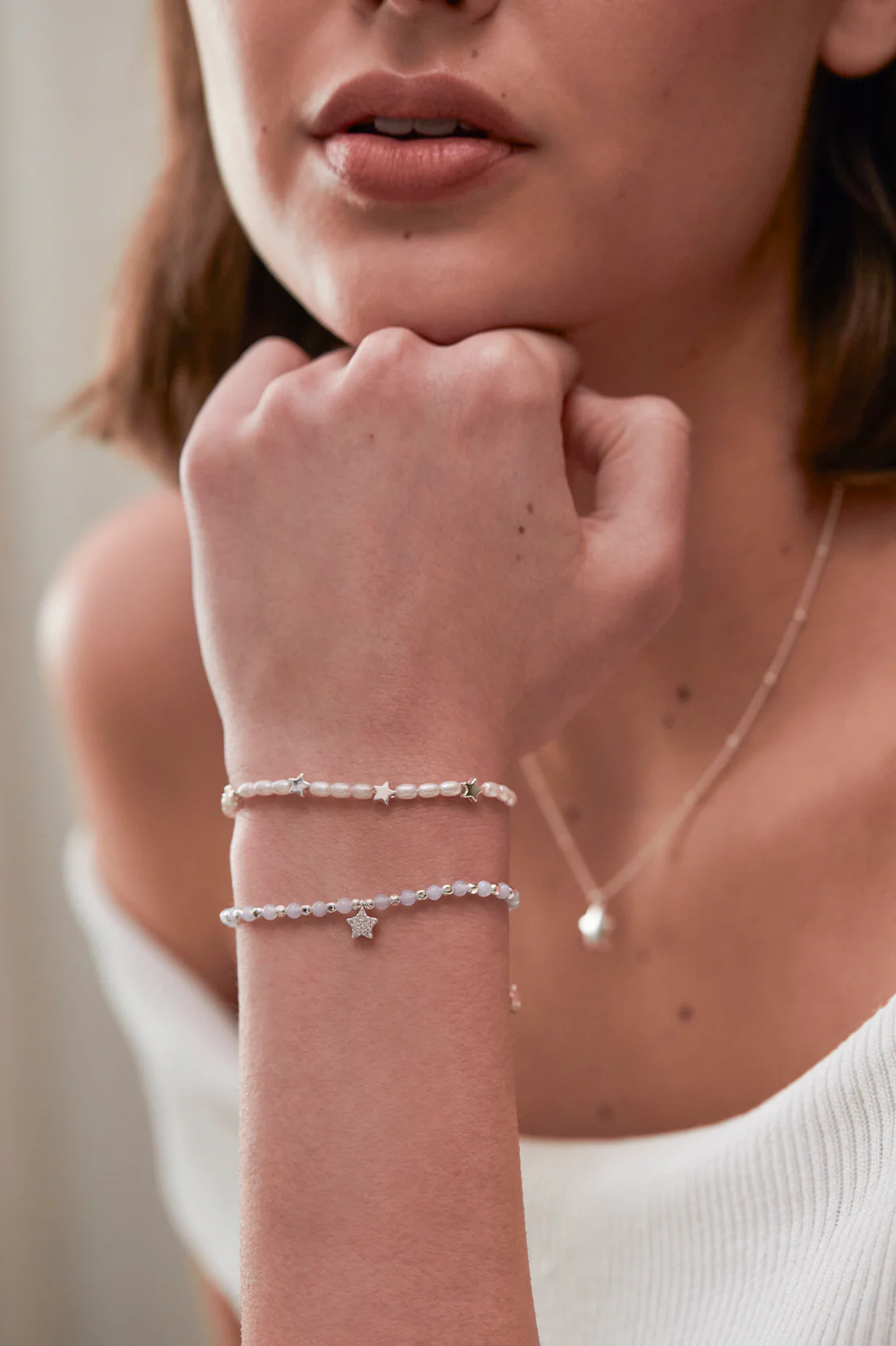Stars So Bright Mixed Pearl Bracelet - Image 2