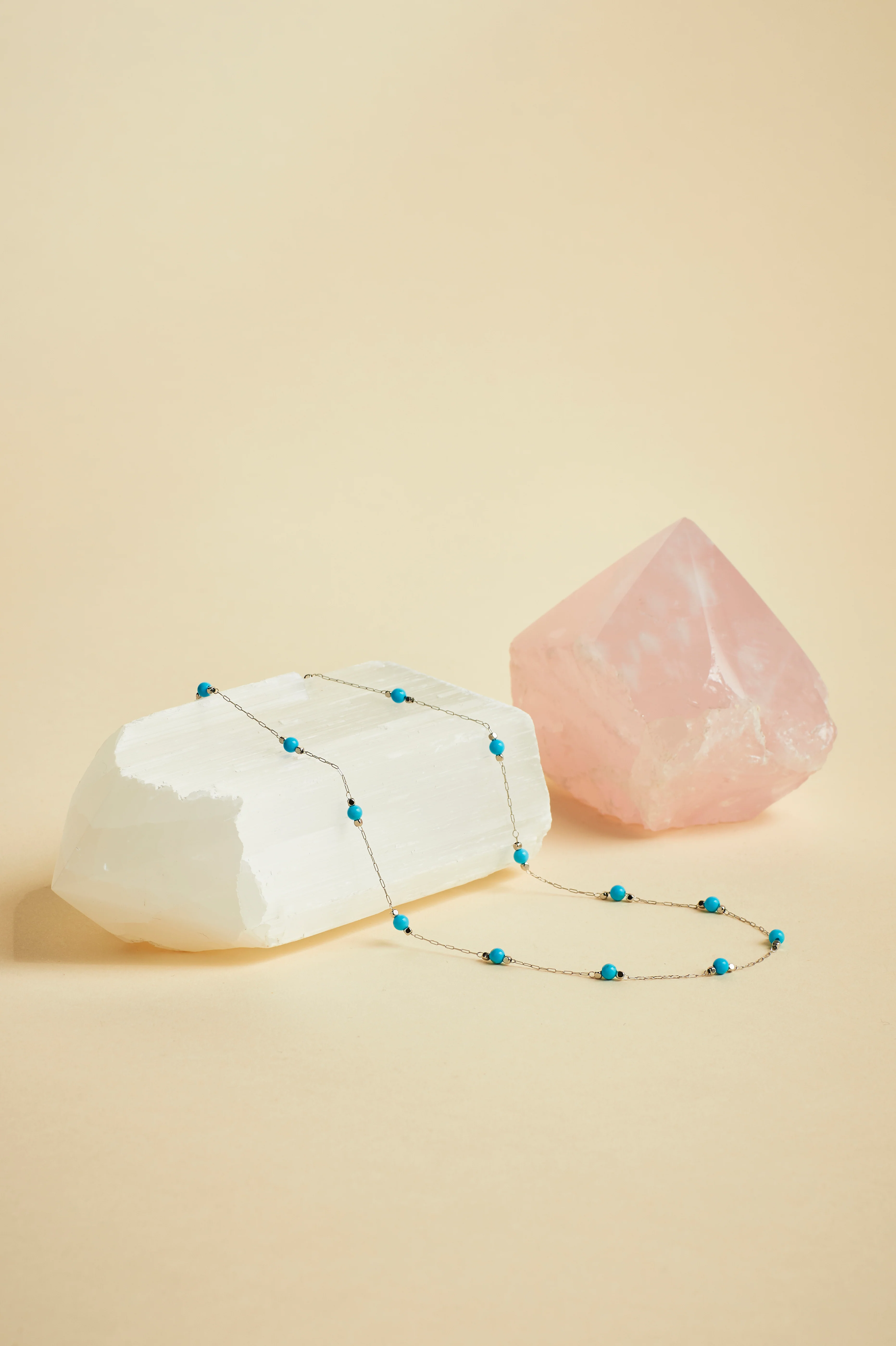 Wellness Howlite Gemstone Bead Necklace - Image 4