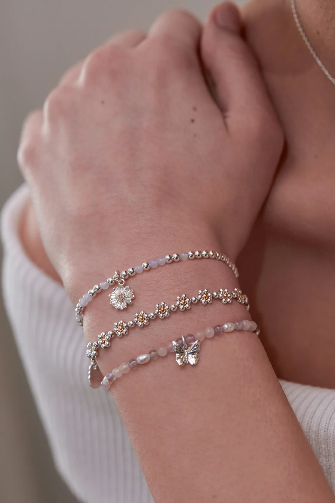 Gemstone Wildflower Bracelet - Image 2