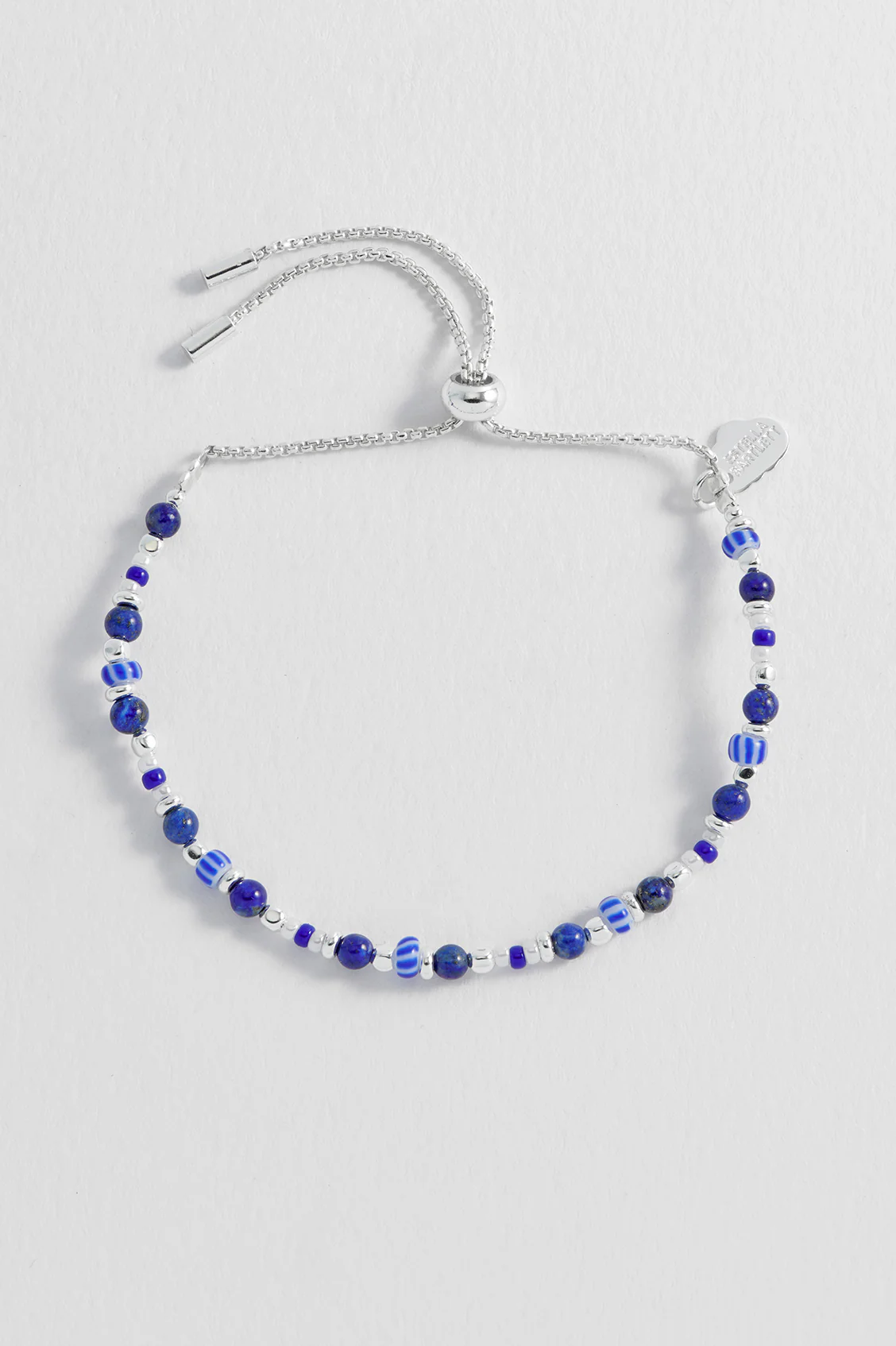 Blue Mixed Glass Amelia Bracelet - Image 4