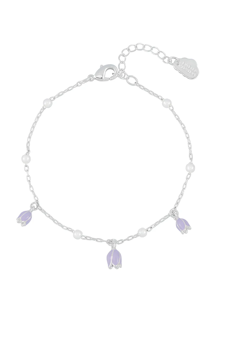 Bluebell Bracelet with Pearl Beaded Chain - Image 3