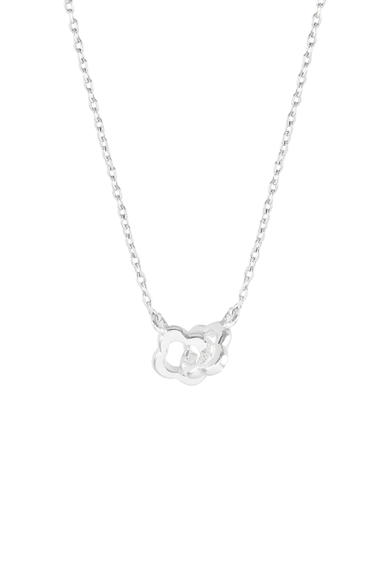 Double-Linked Flower Necklace - Image 3