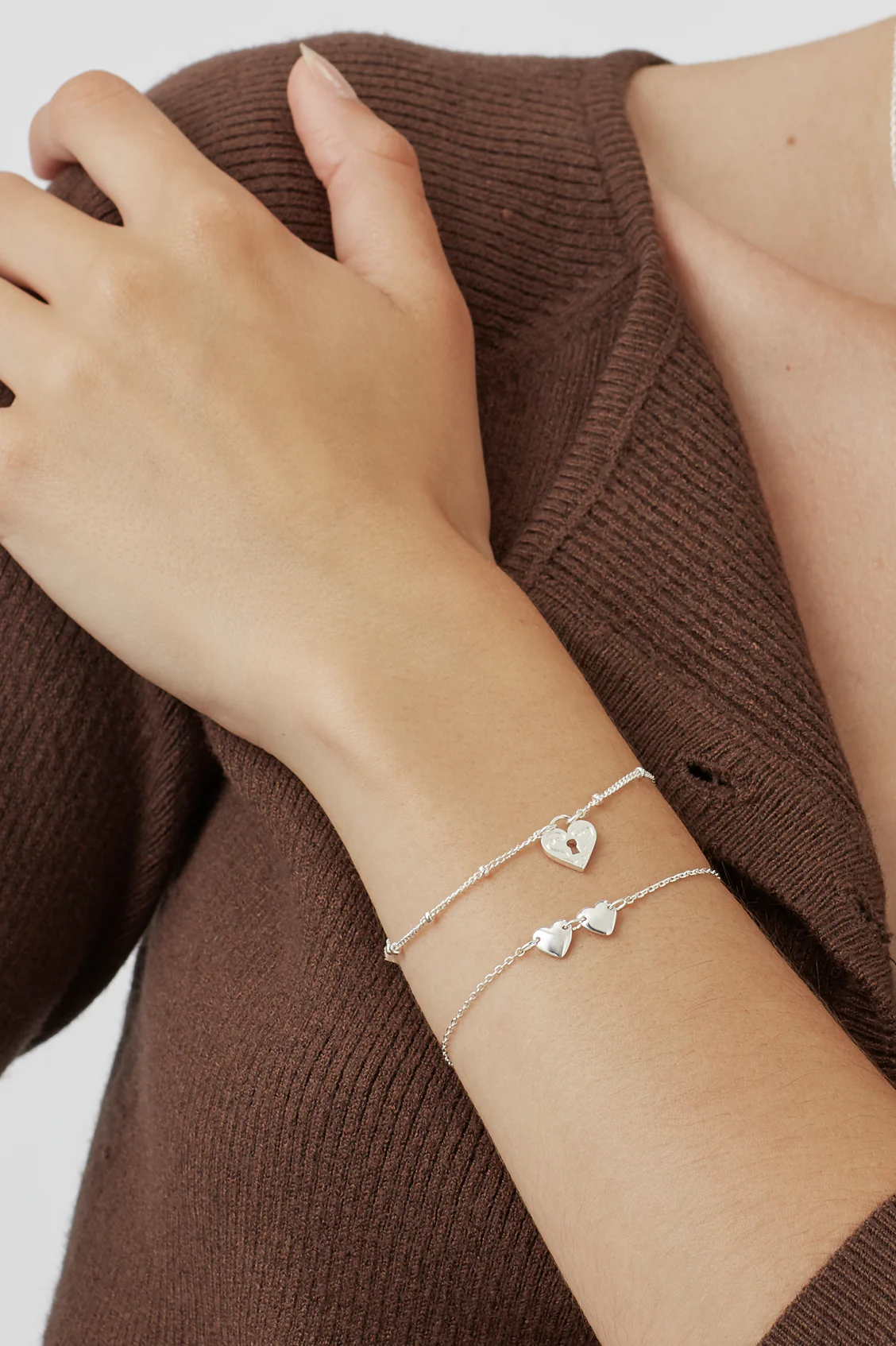 Engraved Heart Padlock Bracelet - Image 2