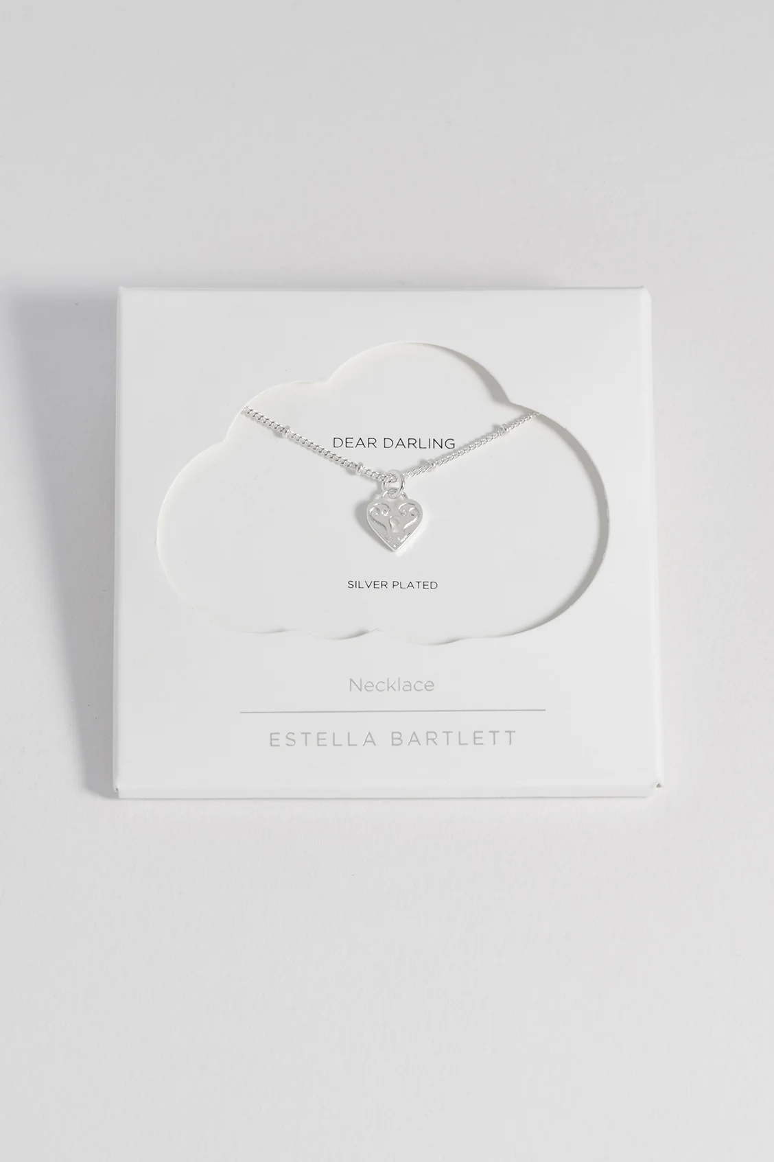 Engraved Heart Padlock Necklace