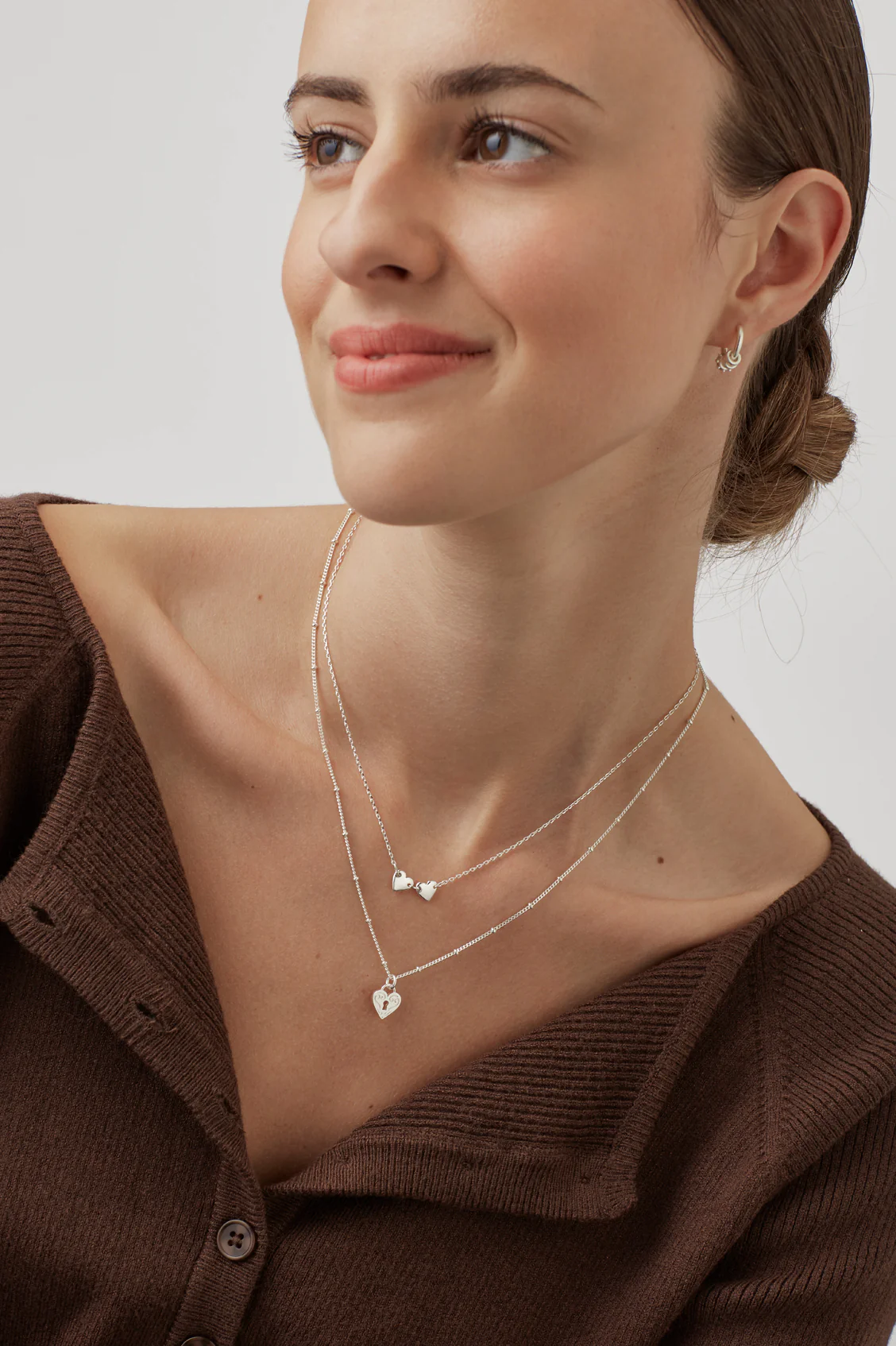 Engraved Heart Padlock Necklace - Image 5