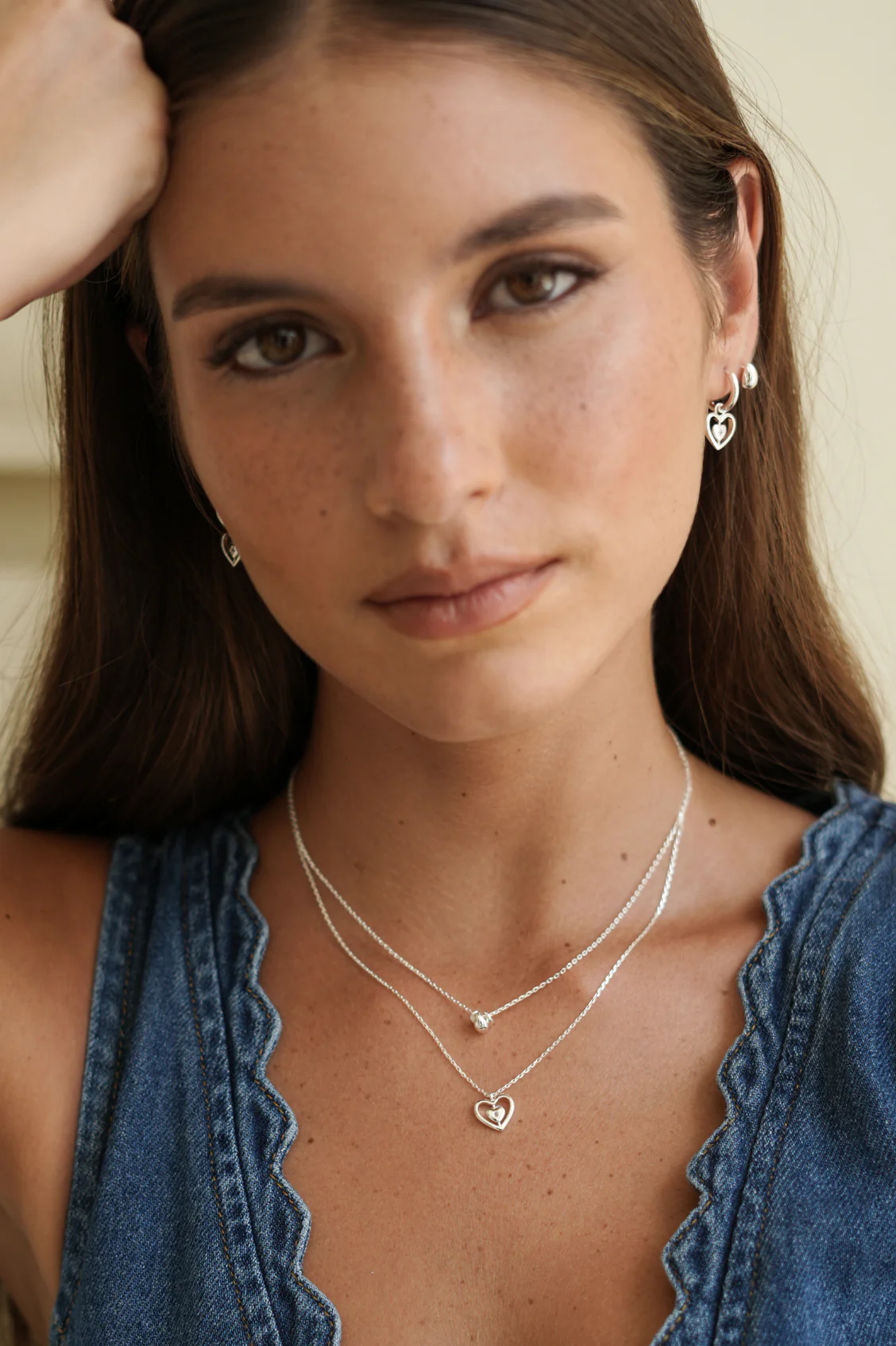 Enveloped CZ Heart Necklace - Image 2