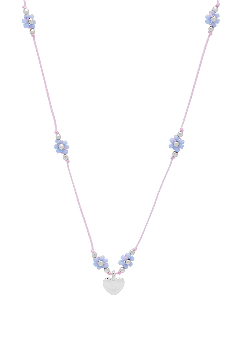 Flower Heart Miyuki Necklace - Image 3