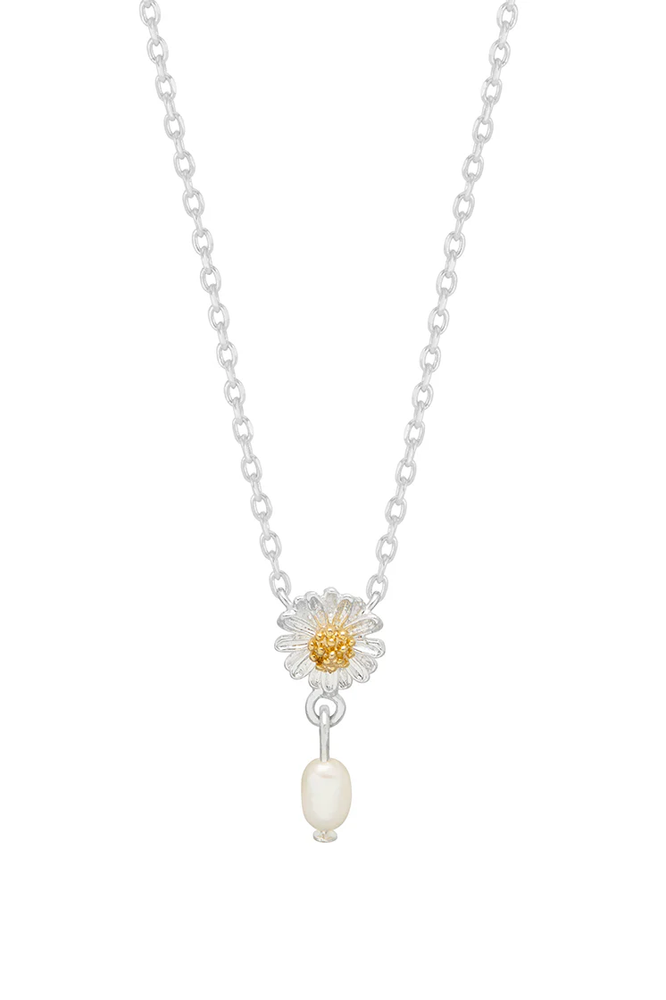 Wildflower Pearl Drop Necklace - Image 3