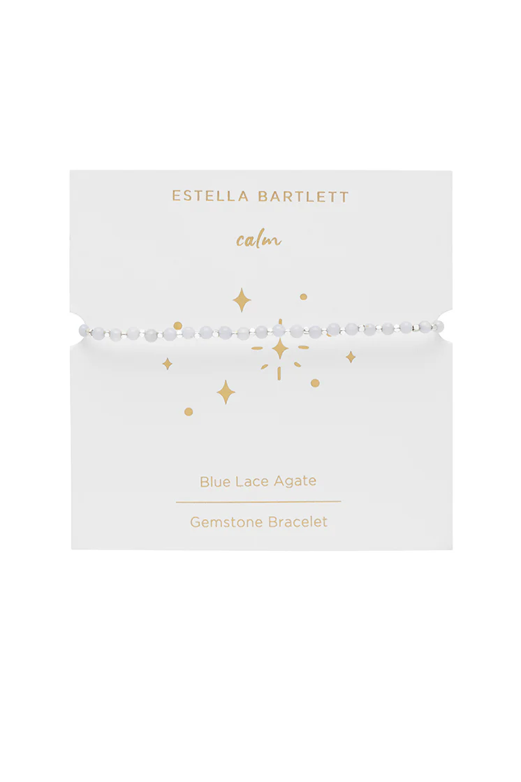 Wellness Blue Lace Agate Gemstone Amelia Bracelet - Image 3