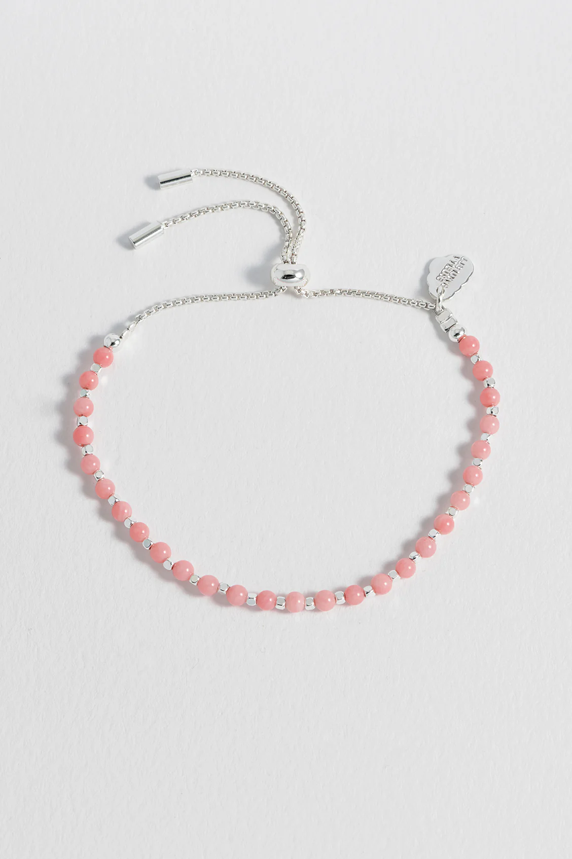 Wellness Coral Agate Gemstone Amelia Bracelet - Image 2