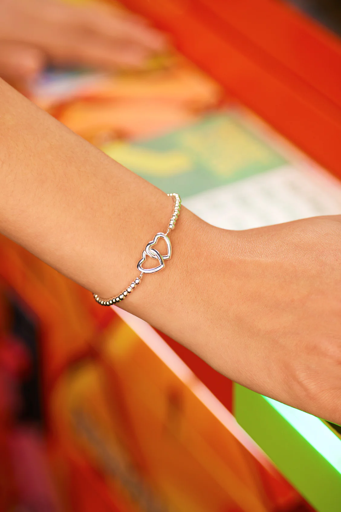 Interlinked Hearts Sienna Bracelet - Image 2