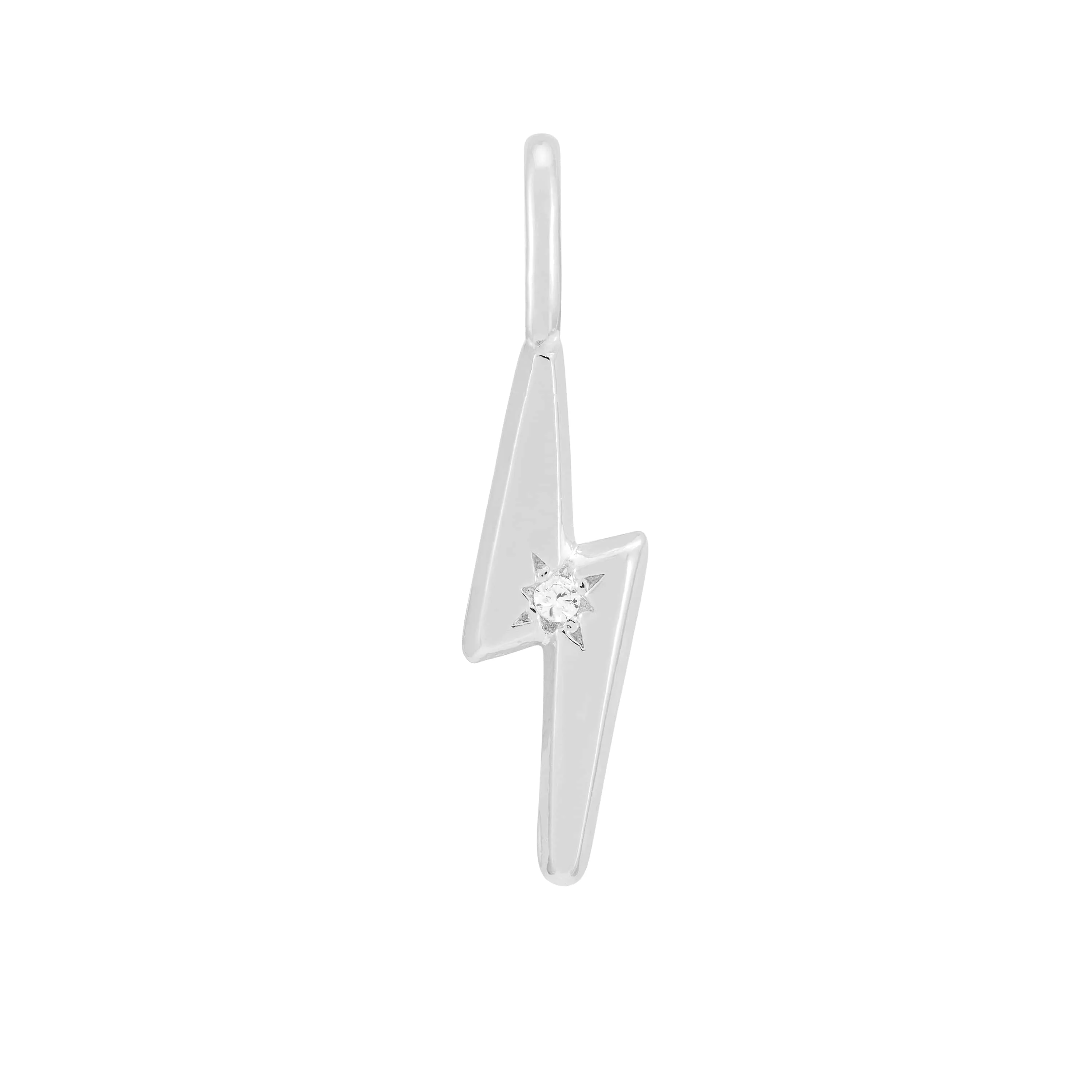 Lightning Bolt CZ Charm - Image 3