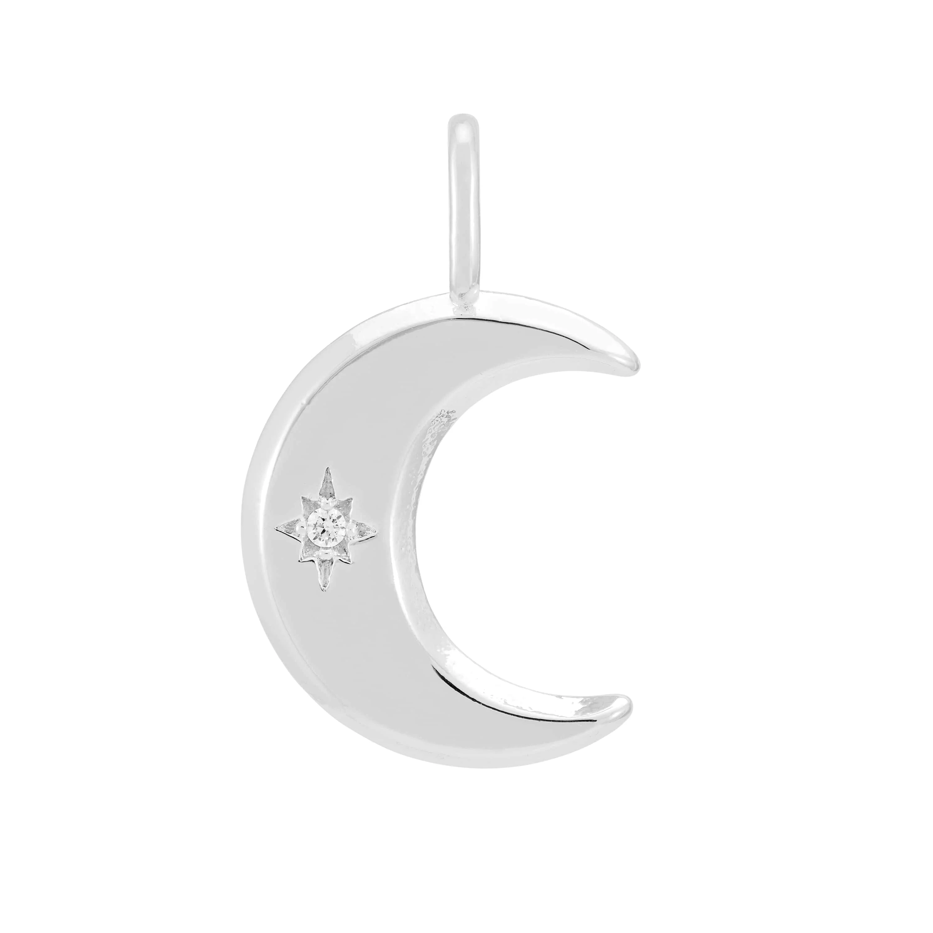 Moon CZ Charm - Image 3
