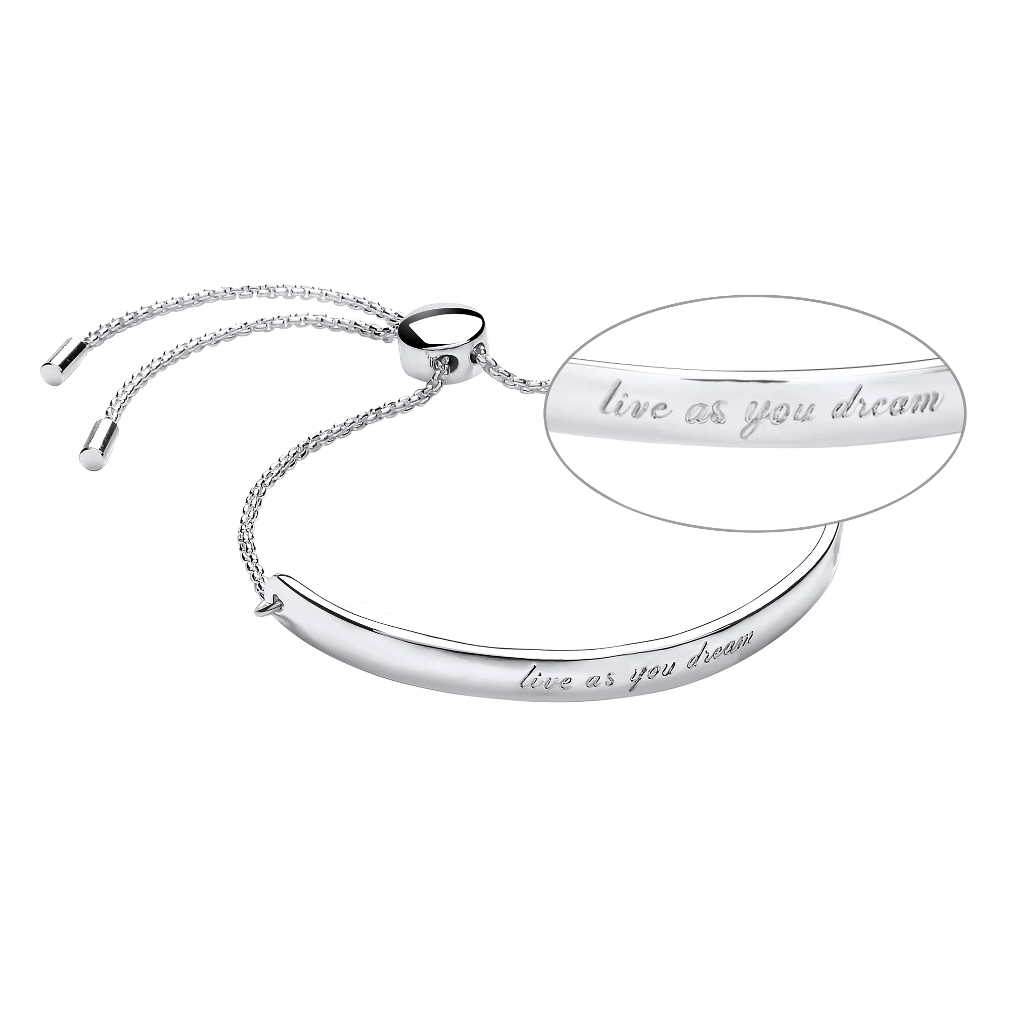 Live As You Dream Slider Bangle - Image 3