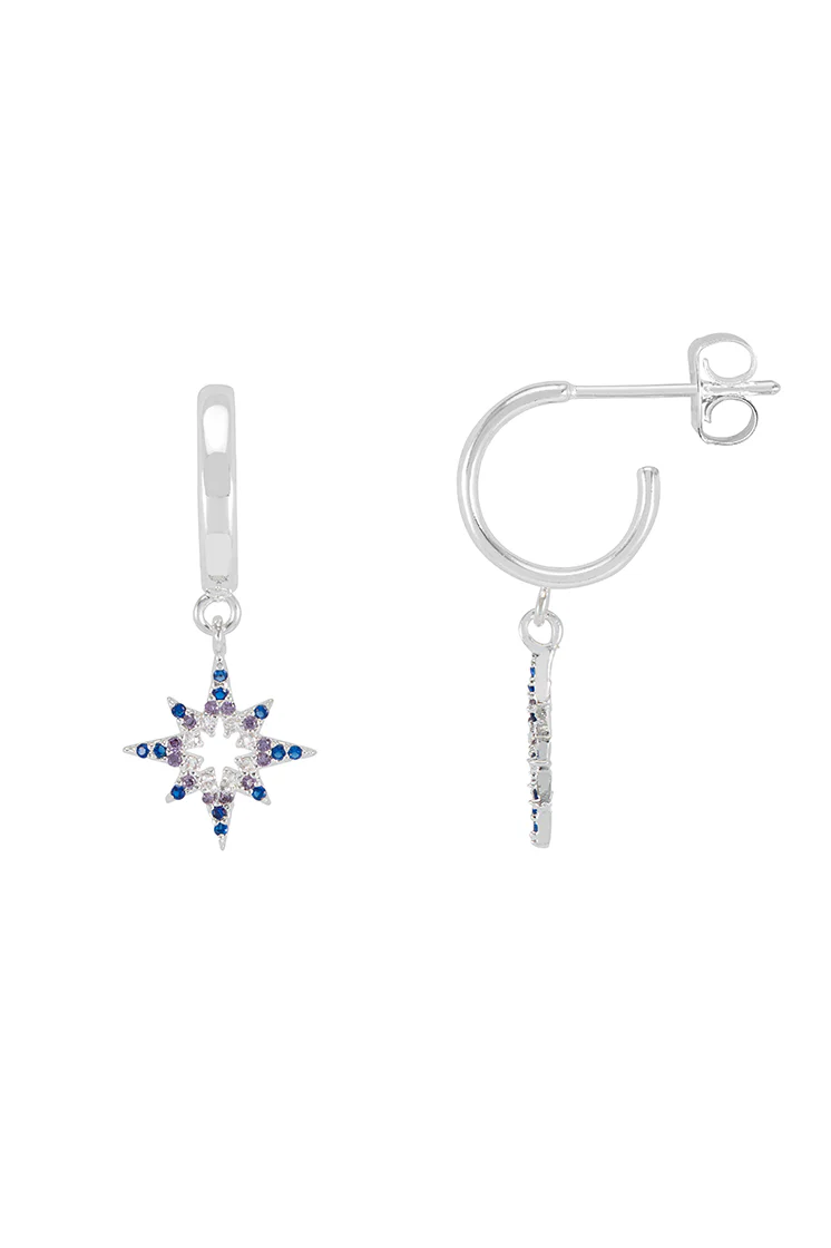 North Star Hoop Earrings - Image 3