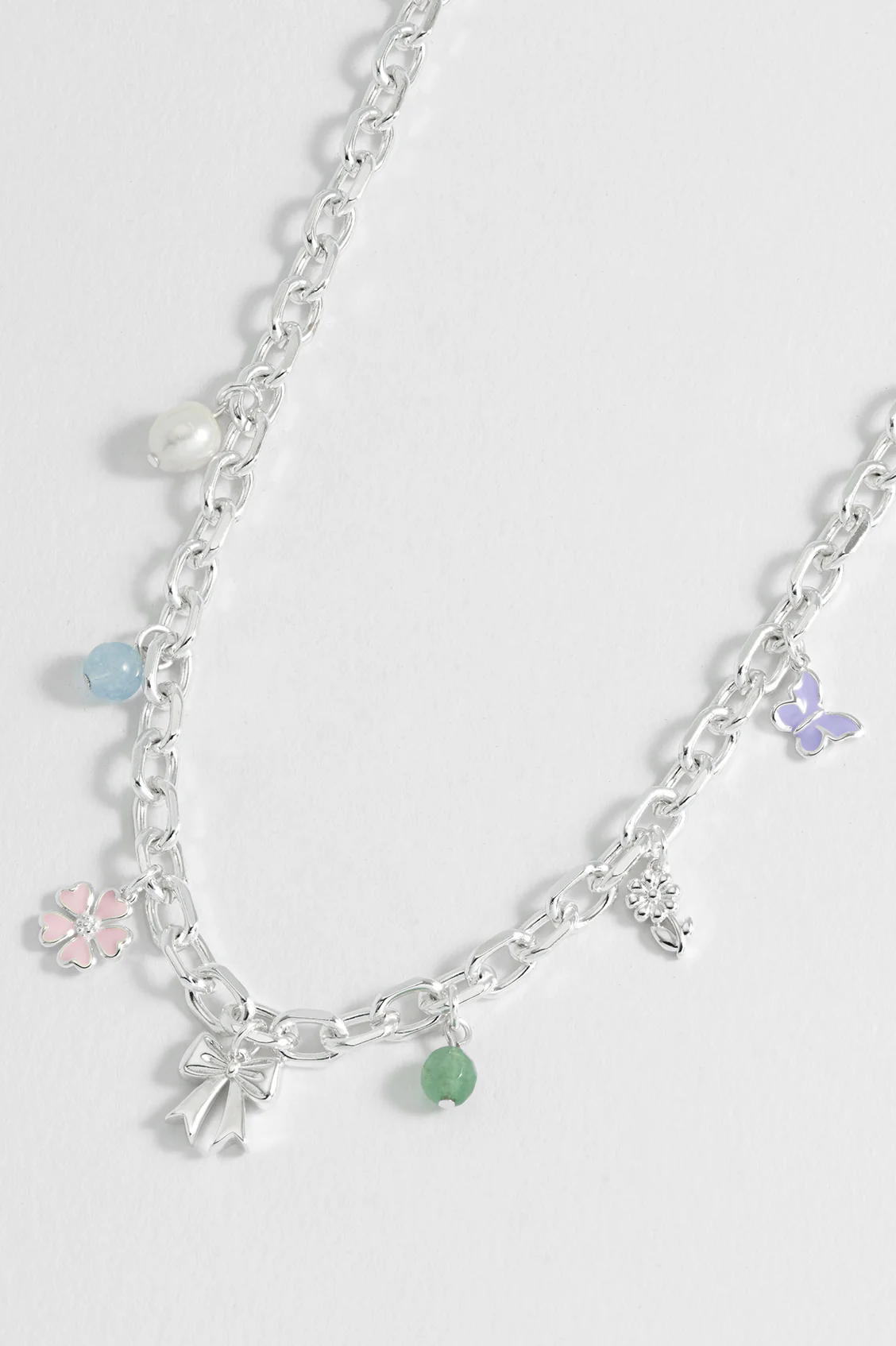 Pastel Charm T-Bar Necklace - Image 4