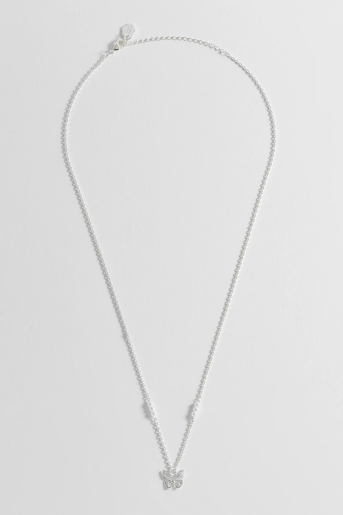Pearl Butterfly Pendant Necklace - Image 6