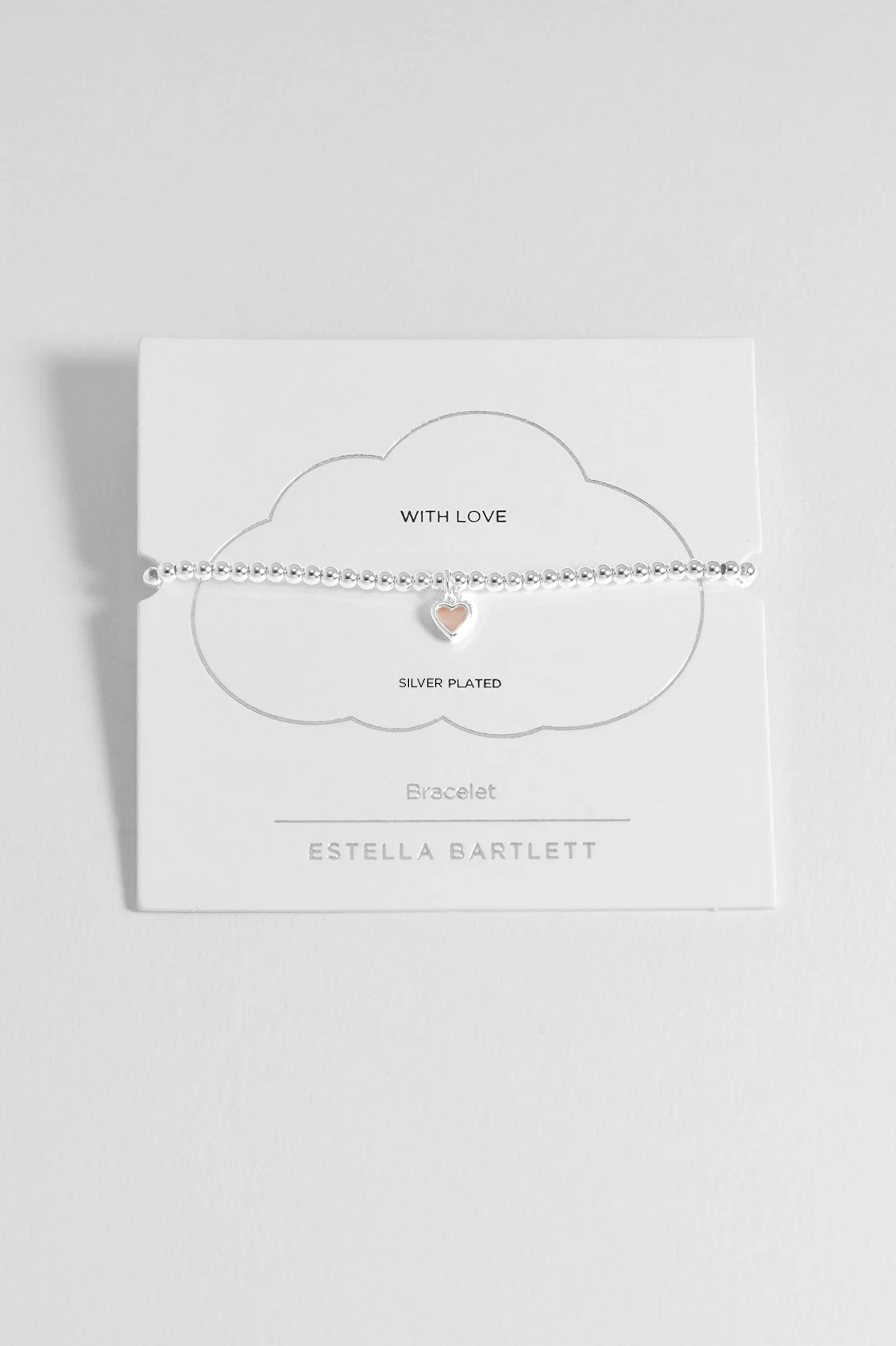 Pink Pearl Heart Bracelet