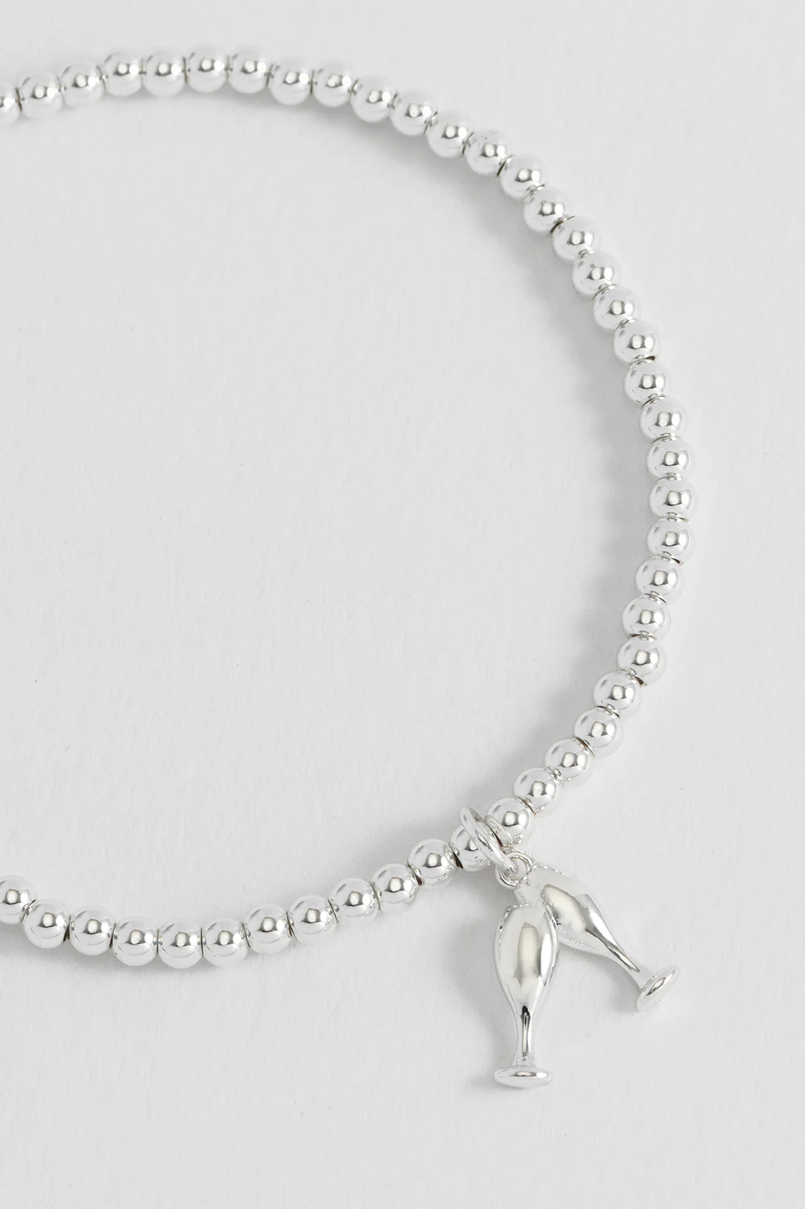 Sienna Beaded Champagne Charm Bracelet - Image 5