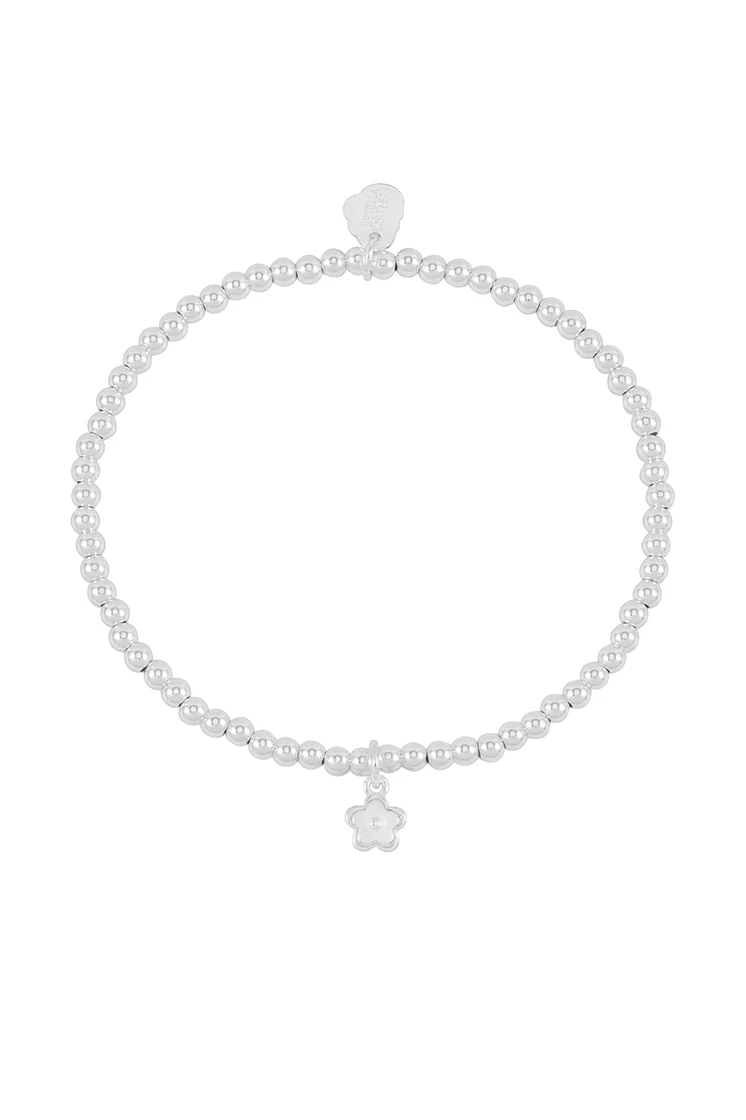 Sienna Beaded Enamel Flower Charm Bracelet - Image 3
