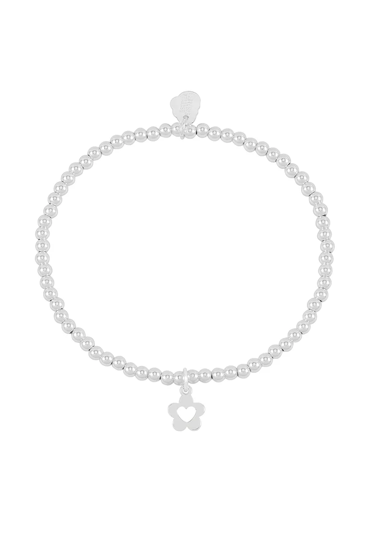 Sienna Beaded Flower and Heart Bracelet - Image 3