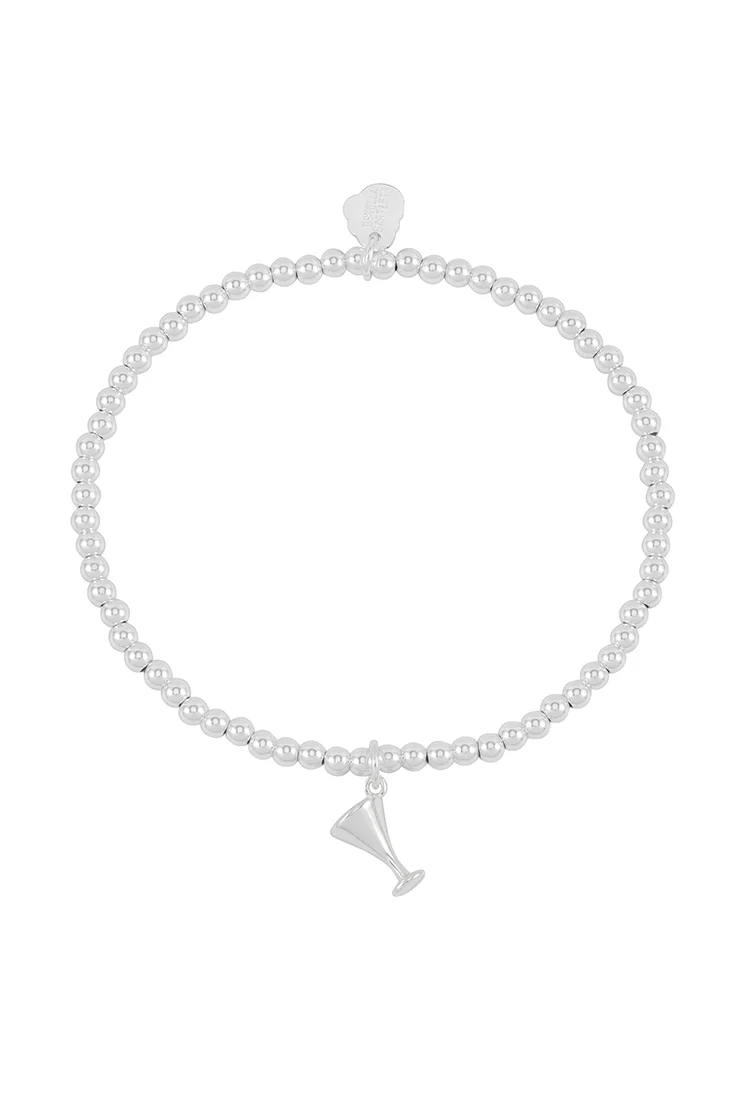 Sienna Beaded Martini Charm Bracelet - Image 3