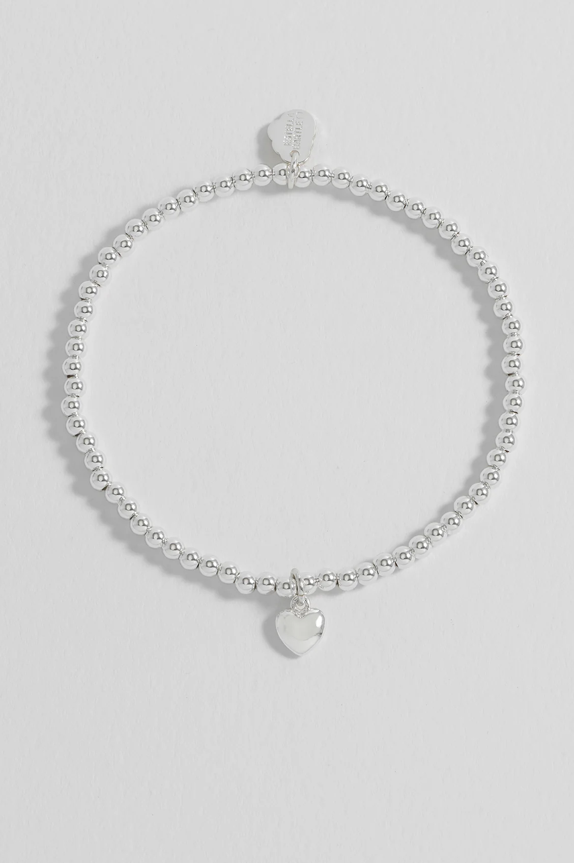 Sienna Beaded Puffy Heart Charm Bracelet - Image 2