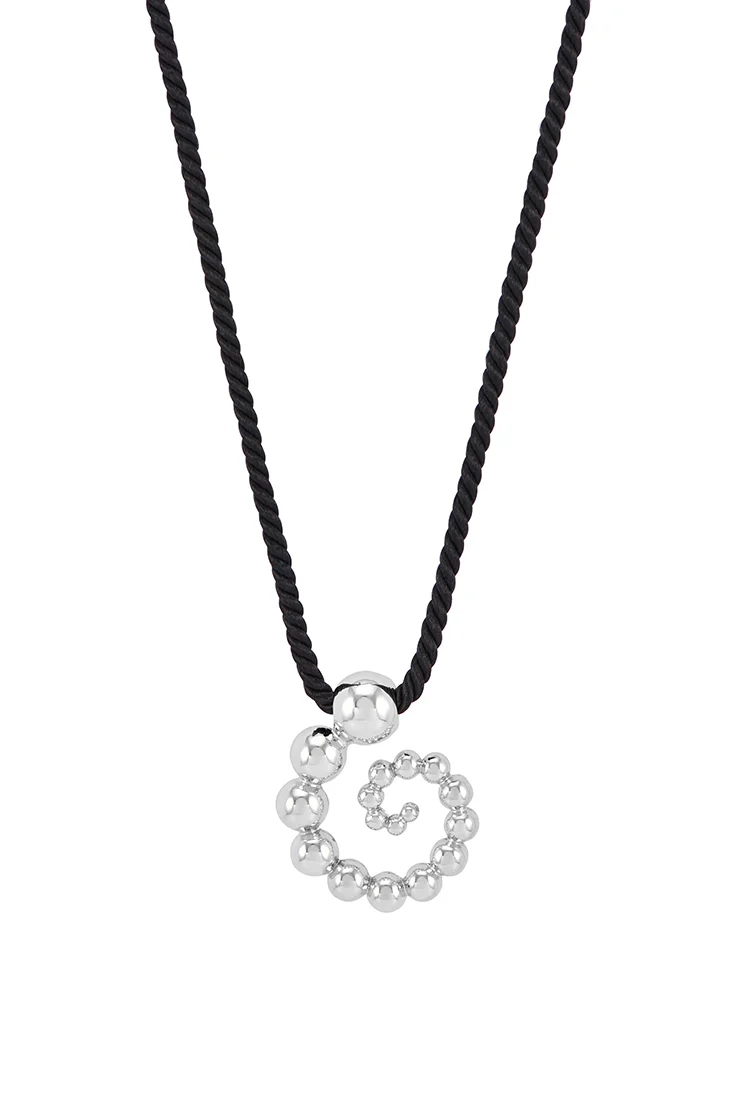 Swirl Cord Necklace - Image 3