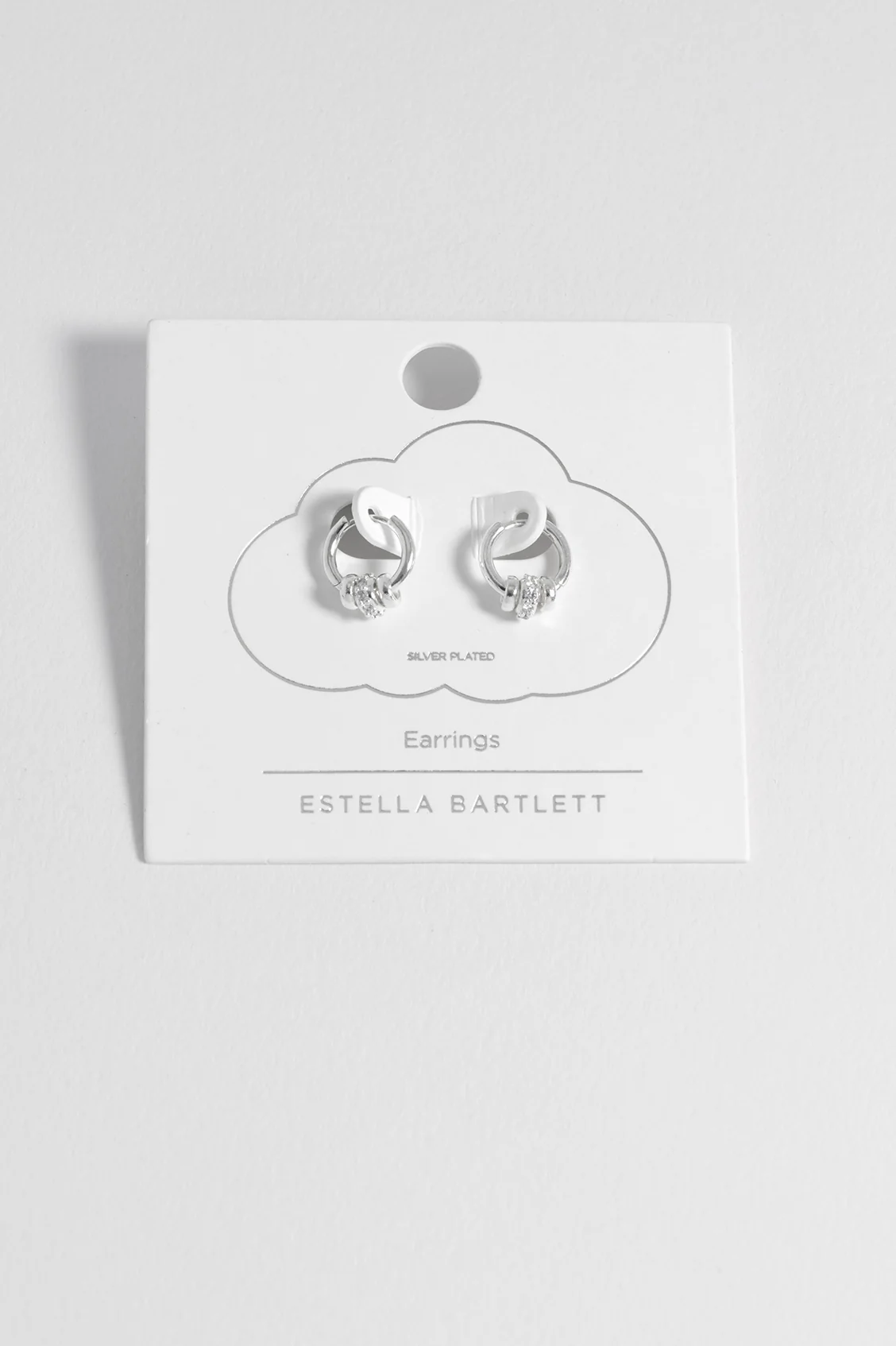 Triple Disc CZ Hoop Earrings - Image 6