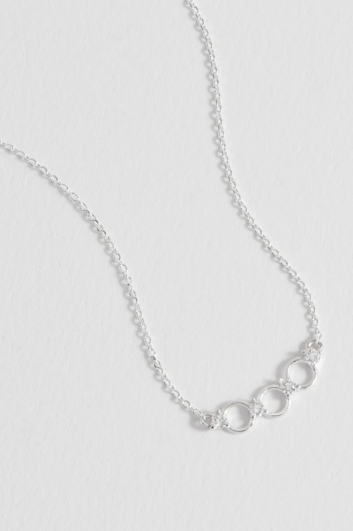 Triple Disc CZ Necklace - Image 4