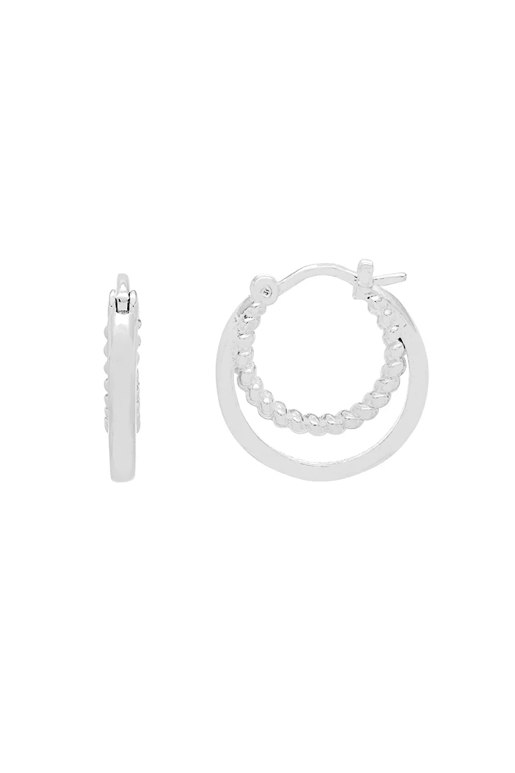 Twisted Double Hoops - Image 3