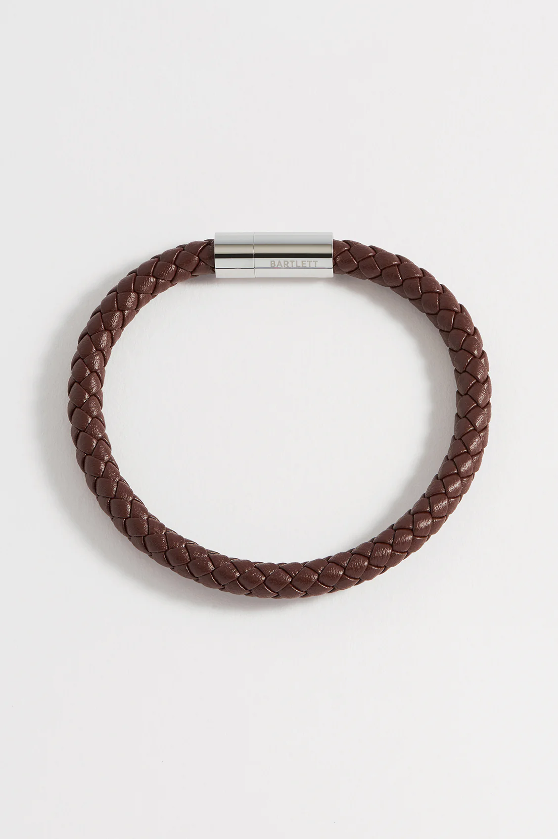 Men's Leather Single Plaited Wrap Bracelet