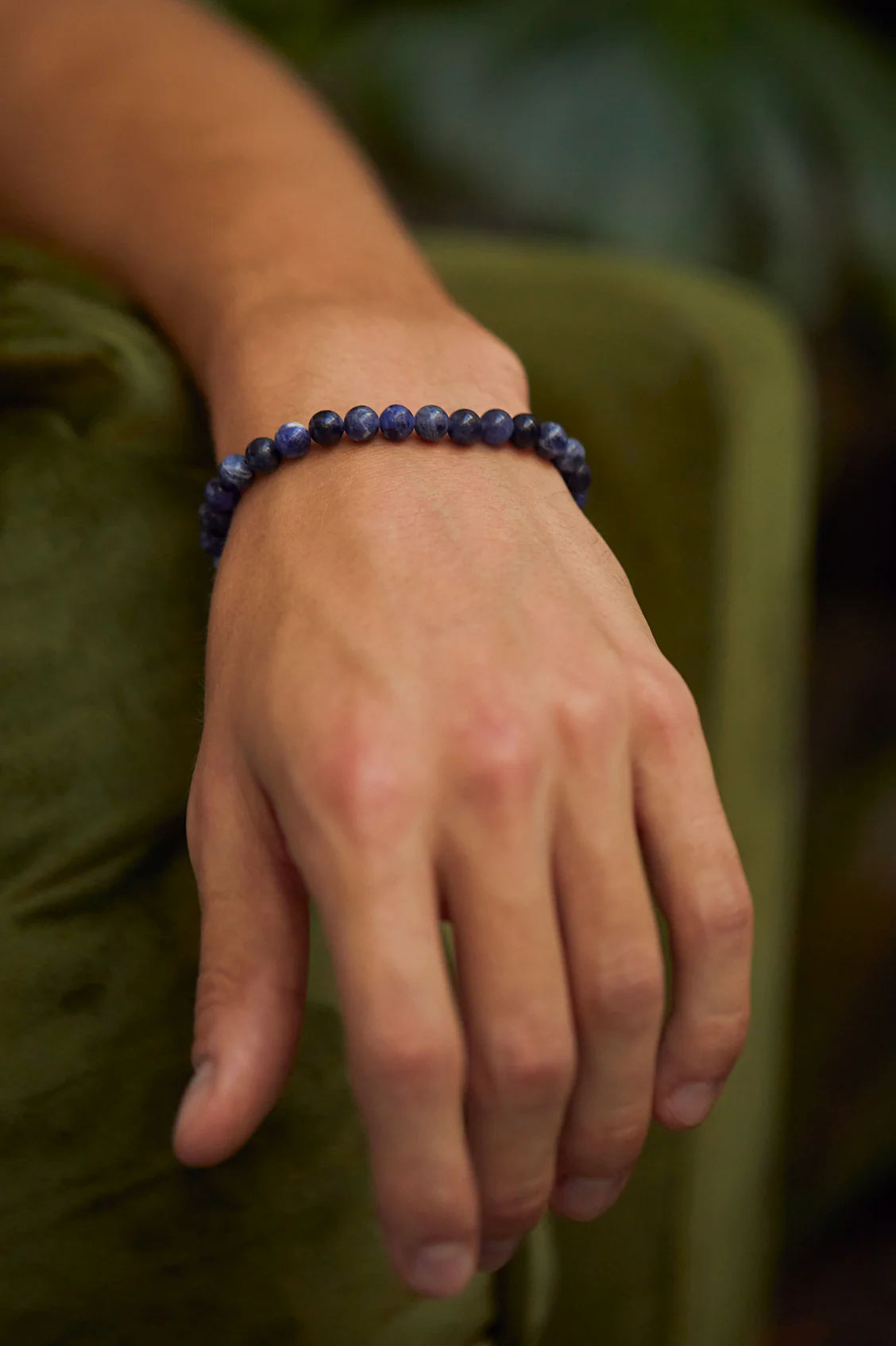 Men's Gemstone Beaded Bracelet - Image 6